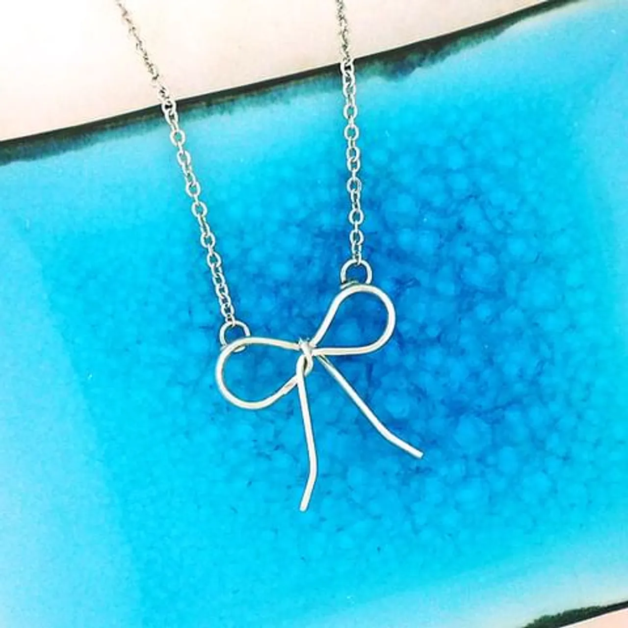 #dainty #fashion #necklace #butterfly #bow for #onlineshopping by @lavishy