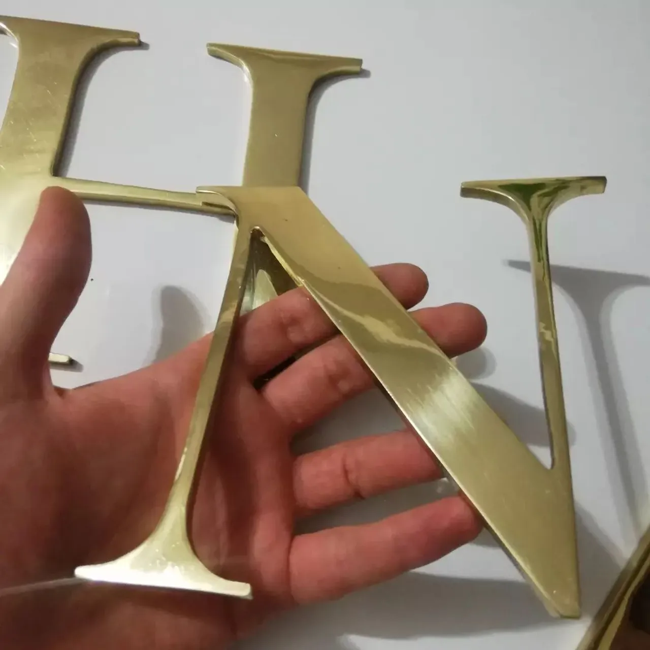 Polished cast brass letters.
8" H - 0.5" thickness

For Henry from #detachment movie.

#brassletters #brassnumbers #brasssign #brushedbrass
#etsy #EtsyStarSeller #etsy_market #antiquebrass #agedbrass #antiqueagedbrass #agingbrassletters #brushedbrassletters #antiquebrassletters #agingbrassletters #castbrassletters #castbrassnumbers #castbrasssign #solidbrassletters #solidbrassnumbers #solidbrasssign #solidbrass