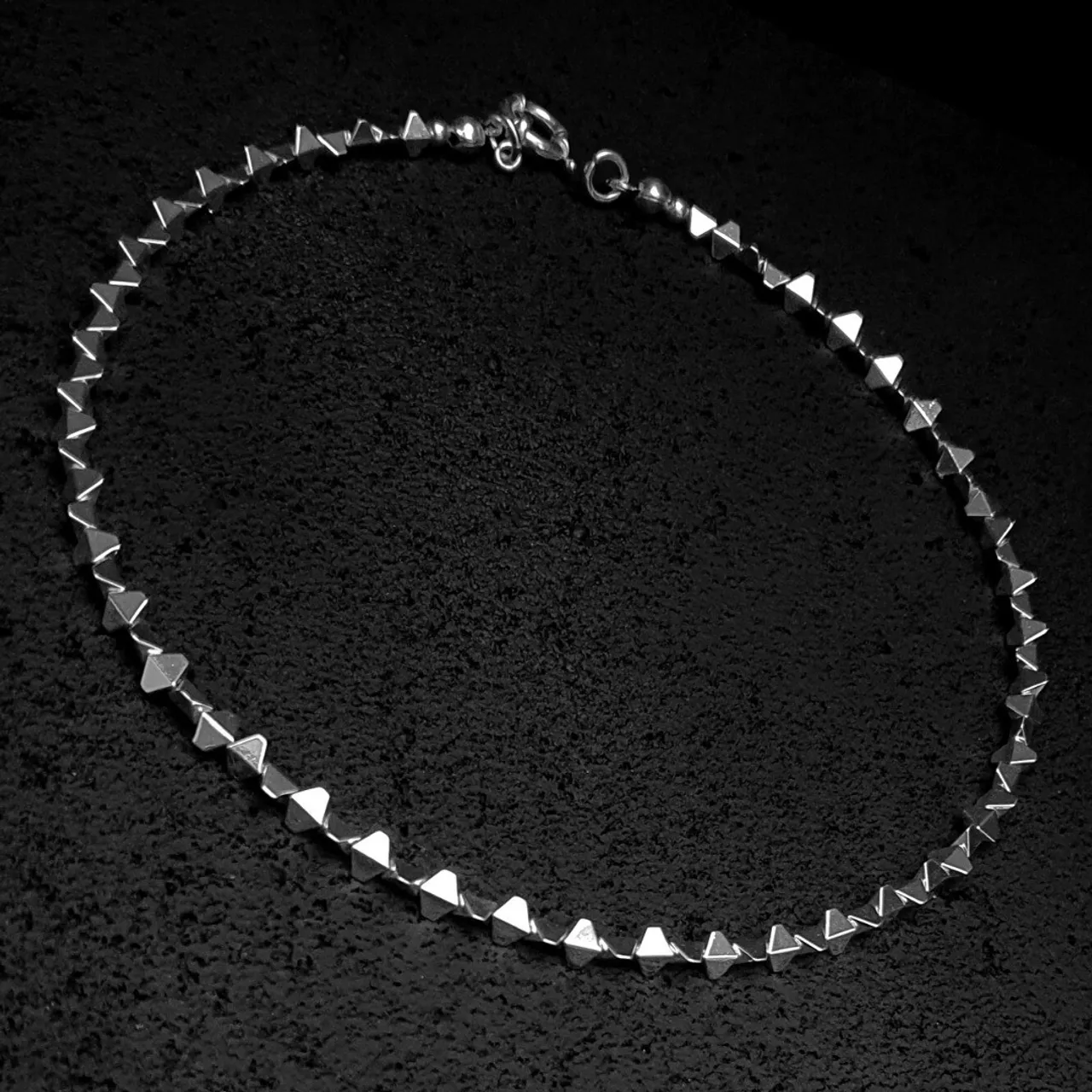 TRIANGLE HEMATITE SILVER CHOKER NECKLACE
Handmade Natural Gemstone Jewelry

All our design prepares according to your given size with love.

Please visit our esty shop for order;
https://www.etsy.com/shop/SevenArtJewelry

#etsy#handmadejewelry#sevenartjewelry#etsysuccess#etsyshop#etsymarket#uniquedesign#qualityworkmanship#qualitystone#sterlingsilver#solidsilver#hematitenecklace#trianglenecklace#silverjewelry#hematitejewelry@sevenartjewelry @etsysuccess