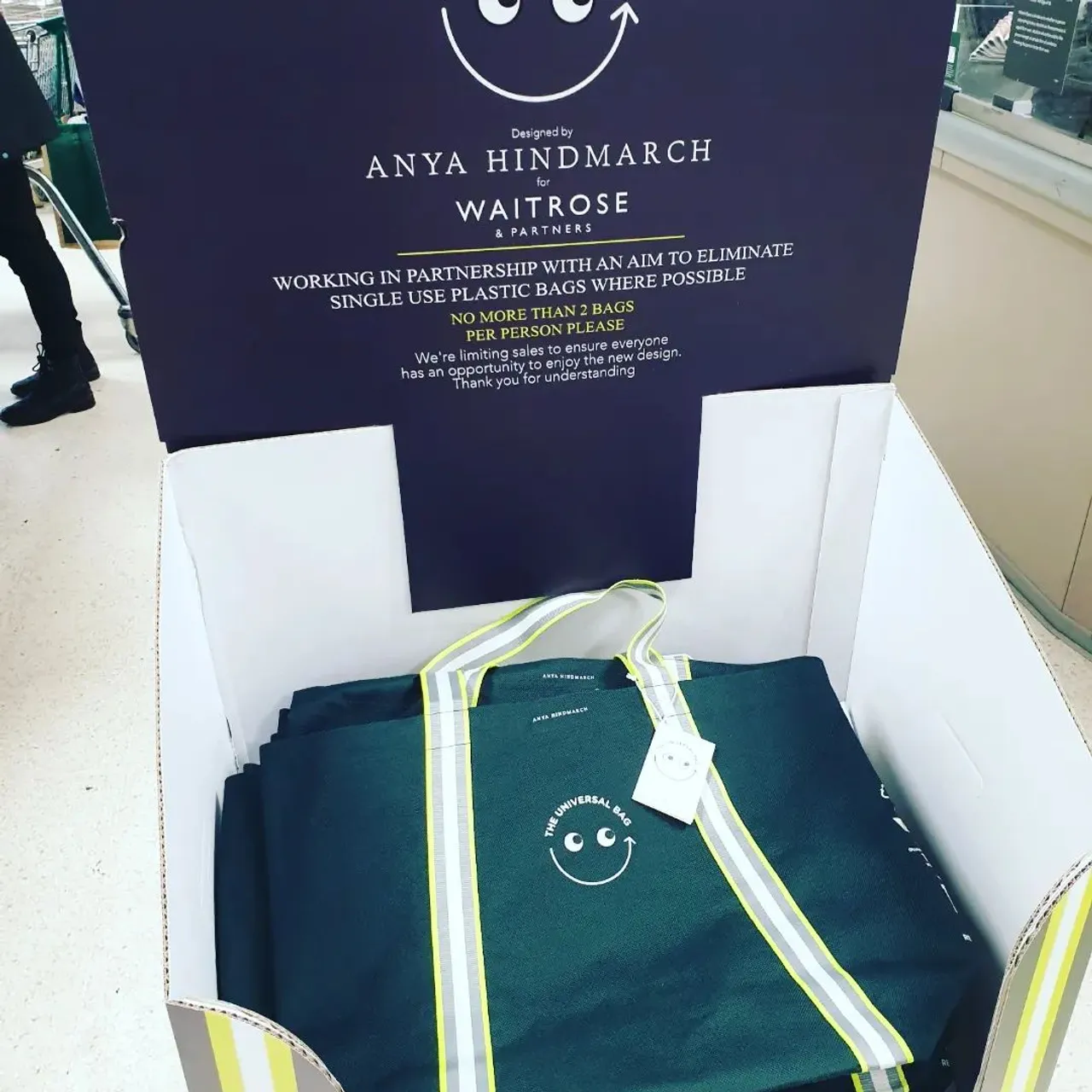 You know I'm all in for a nice bag. This time the shopper
@anyahindmarch created for @waitrose so much better than my normal Aldi runaround bag. I walk to the post office a few times a week plus kids bags and rubbish....
It's recycled, waterproof, big, lightweight, comfortable, guaranteed for 10 year and it cost me Β£10!
Bag fix ββ
I will not however be offering the liner for this π
#anyahindmarch #waitrose #recycle #recycled #newbag #shopping #luxurybagheaven #shopperbag #madetolast #edinburgh #mummylife #mummy #mommylife