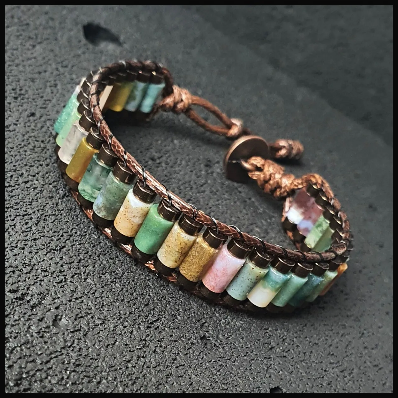 NATURAL INDIAN AGATE HANDMADE BRACELET
Handmade Natural Gemstone Jewelry

All our design prepares according to your given size with love.

Please visit our @esty shop for order;
https://www.etsy.com/shop/SevenArtJewelry

#etsy#handmadejewelry#sevenartjewelry#etsysuccess#etsyshop#etsymarket#uniquedesign#qualityworkmanship#qualitystone#indianagate#agate#gemstonejewelry