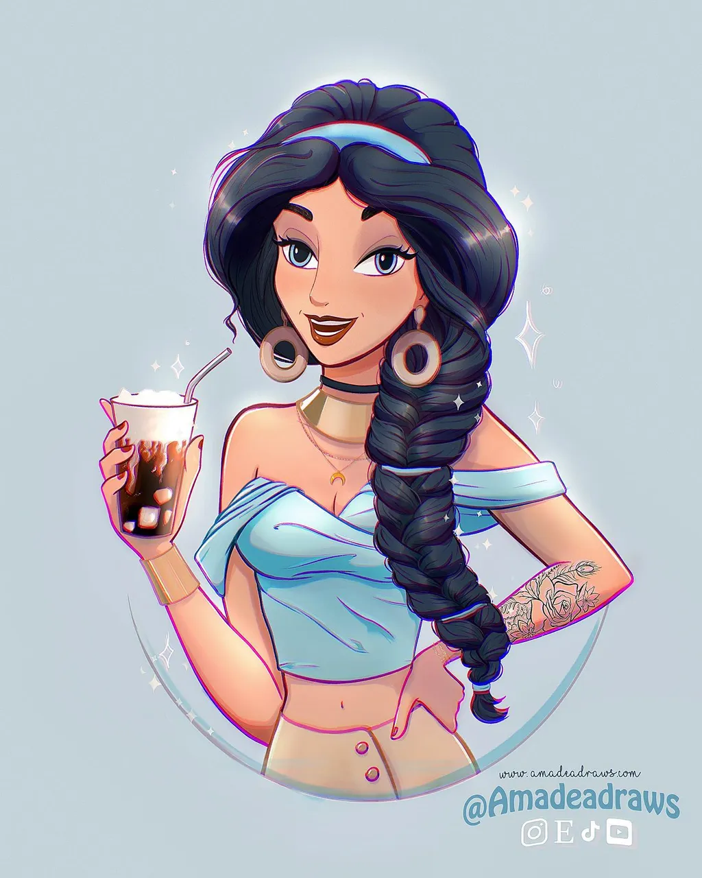 🦋Who can guess who is the next Princess??
.
Swipe to see the next drink prompt for next week as a little help. 😉
.
✨Day 1 is Vanilla Sweet Cream Cold Brew with…Jasmine!!🐯✨
.
Jasmine has been requested so much as a fan favorite and I have been so excited to paint her.
.
I am so happy how she turned out. I believe that I was able to capture her attitude. I had some trouble with her face as you guys can see on the timelapse video. But I really am happy with the final version. Do you agree? 🥰✨
.
Again, who do you think is next?! 😍
.
Have an amazing weekend guys! Happy Drinkotber Friday! 🤪🧋🍹
.
Stay tuned for next week!♥️
.
.
.
.
.
.
.
.
.
.
#jasmine #princessjasmine #disneyjasmine #aladdin #alladin #aladdinedit #aladdinliveaction #disney #disneyworld #disneyland #disneystyleseries #disneyprincesses #disneyprincess #drinktober #amadeatober21 #inktober2021 #inktober2022 #inktober2021 #inktoberprompts #inktoberchallenge #dtiys #dtiyschallenge #dtiyscontest #fantasypins #pincollector #pincollection