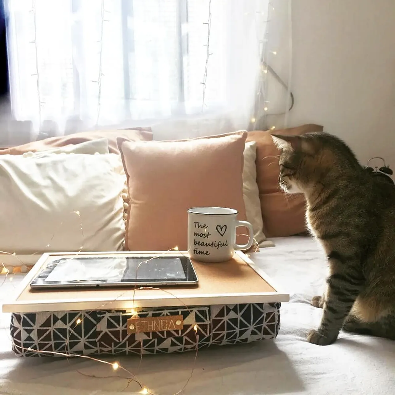 Loving this whole vibe from @laalegriademicasa !
NOTE! You are welcome to get yourself one of our LAPTOP TRAYS but it DOSEN'T come with the cat š»
.
.
.
#homedecor #interior_and_living
#work #finditstyleit
#handmade #etsy
#nature #homestyling
#handmade #instahome
#style #livingroomdecor
#homeinterior
#smallbusiness #lifestyle
#giftideas #bohemiandecor