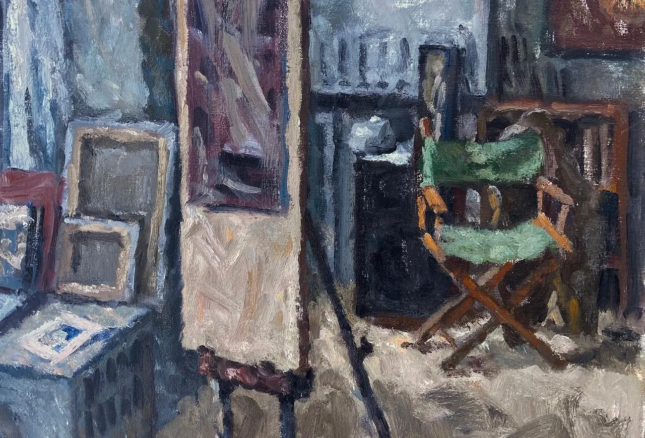 Yesterday I said goodbye to an old studio interior, and hello to this landscape from rt 7 in Williamstown. Painting over old stuff is part of the process. Nothing to see here… 12x18 oil on linen, available #paintingsoftheberkshires #berkshirespleinair #northernberkshires #berkshiresfineart