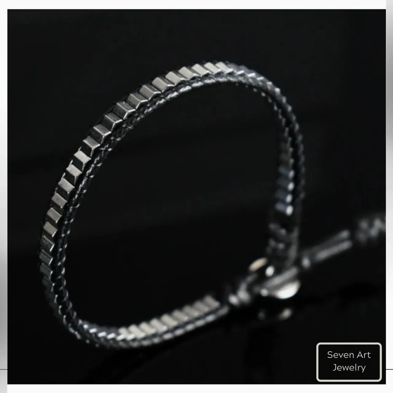 Hematite Slim Bracelet
Silver color

#etsy #etsyshop #etsyseller #theetsies
