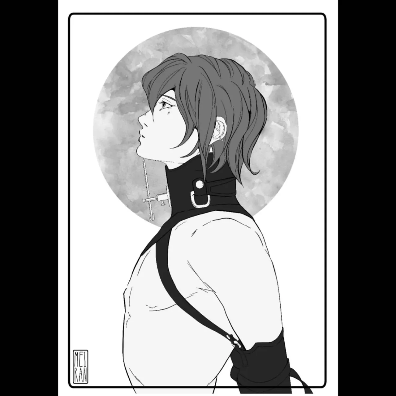 [KiNKtober Day 1 - Posture]
-> swipe for full version

Here's my contribution to the first day of Kinktober x3
It's pretty tame but I'll try to get more smutty with time .w.'
I'm already thinking hard about the next days（*/∇＼*）

That's my OC without a name yet but with a huge backstory already. Maybe I'll come up with names during the month x3

#edmeirankink #kinktober2020 #inktober2020 #kinktober #kinky #oc #lineart #digitalart #artwork #illustration #illustrator #germanartist #mangaart
