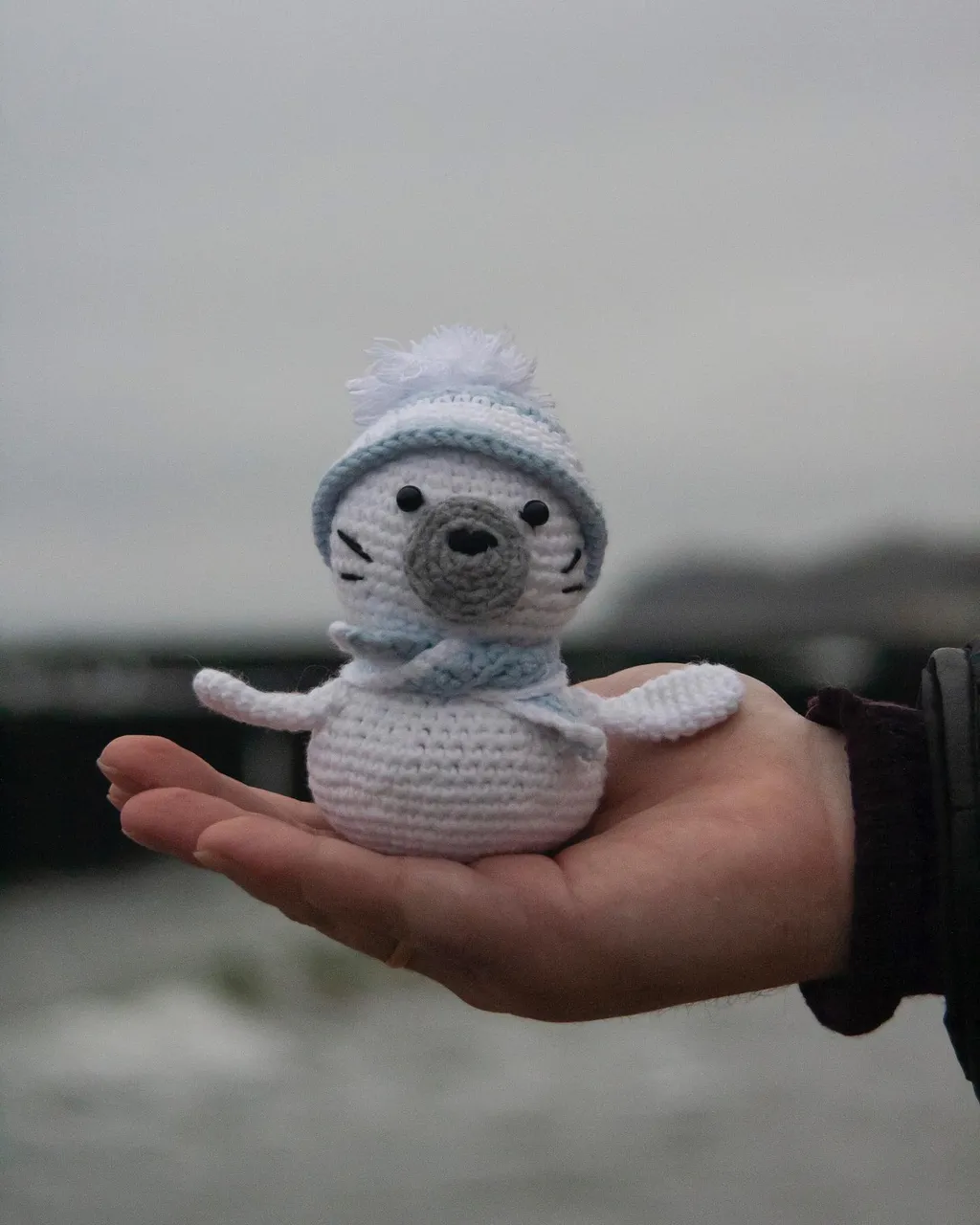 🦭Тюлень в шапочке 
🦭1500р , доставка по стране , области 
🦭шапочка снимается 

#тюлень #калининград #калининградскаяобласть #ручнаяработа #ручная_работа #вязаниекрючком #вязание #море #балтийскоеморе #тюлени #игрушки #игрушкикрючком #ручнаяработаназаказ #светлогорск