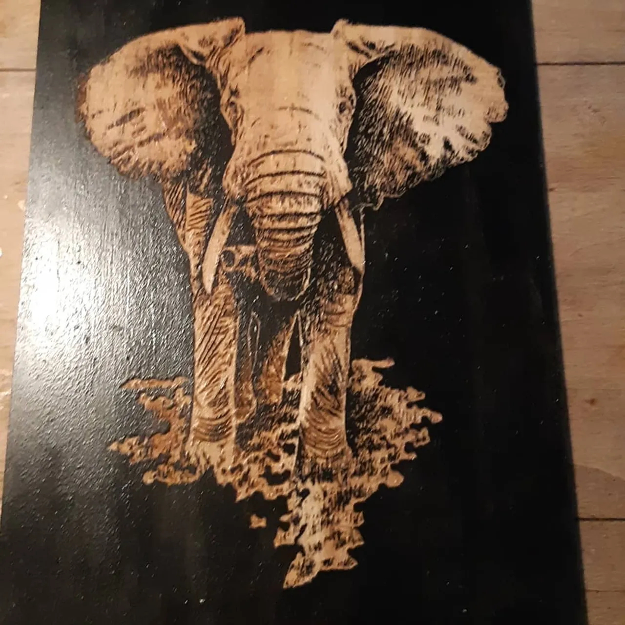 Engraved#wood#Afrika#at#the#wall