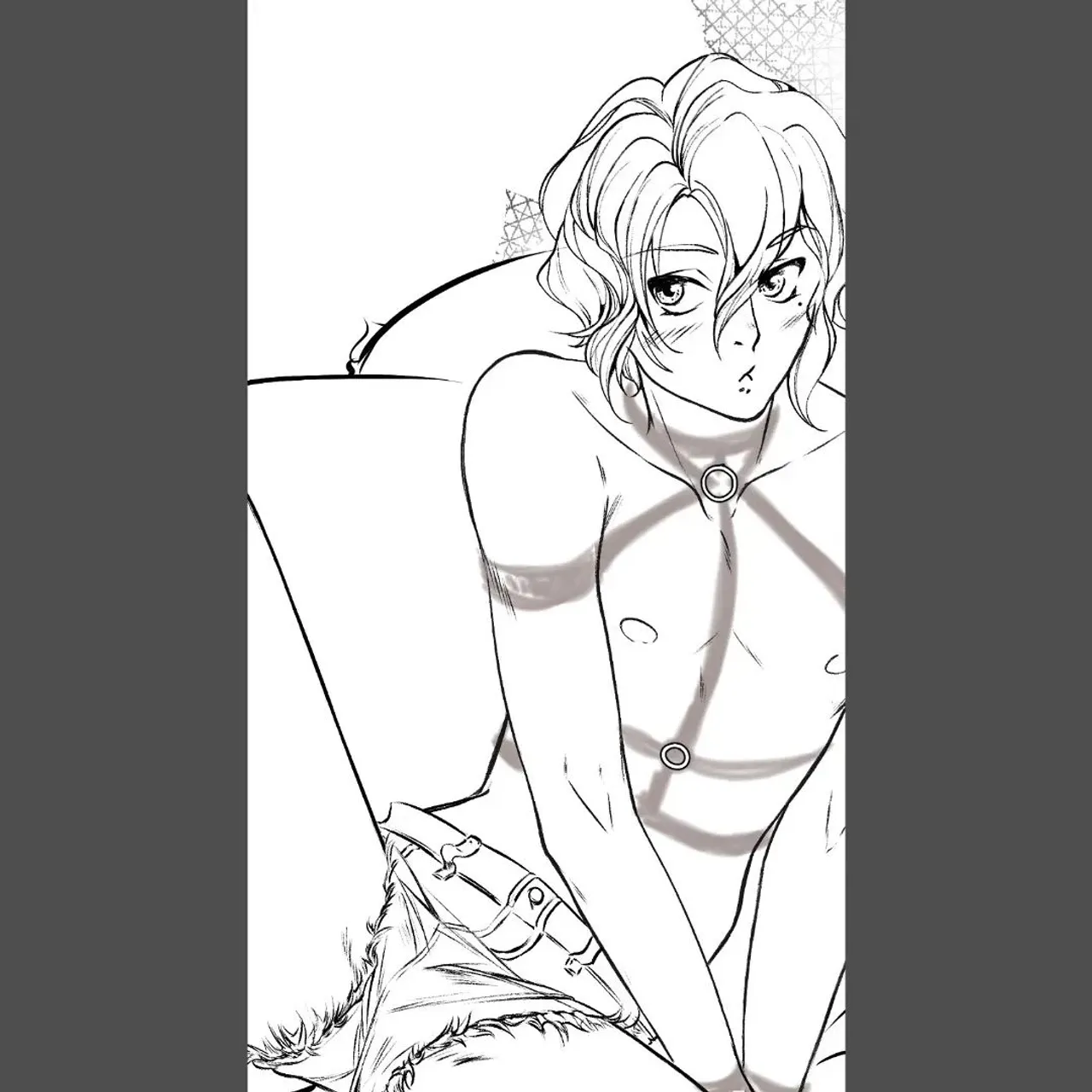 [ABC of KiNK - Day #2 ‐ Boots]
So... yeaaah. I'm too slow to get a full piece done in a day. I decided to post whatever WIP I have 🤷🏼‍♀️
I hope you don't mind too much x3
.
There will be a more kinky version for my dear P*atrons! Feel free to join for the extra 🌶 ~♡
.
#meiransabcofkink #kinktober2021 #kinktober #inktober2021 #yaoiart  #hardcoreyaoi #fujoshi #fudanshi #腐女子 #腐男子 #やおい #やおいそ #美少年 #bl #yaoismut #yaoihot #gayart #gaystagram #bishonen #bishi #yaoi #gayguy