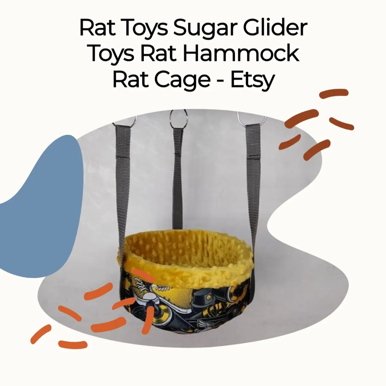 Swing, cup for rodents and small pets like rats, chinchillas, squirrels, and ferrets. #rathammock #rattoys #rathammockset #ratstagram #chinchillalove  #chinchillahammock #ferretnation #ferrethammock #ferretlove #ferretlife #ferretcage #フェレット #ratlove #petrats