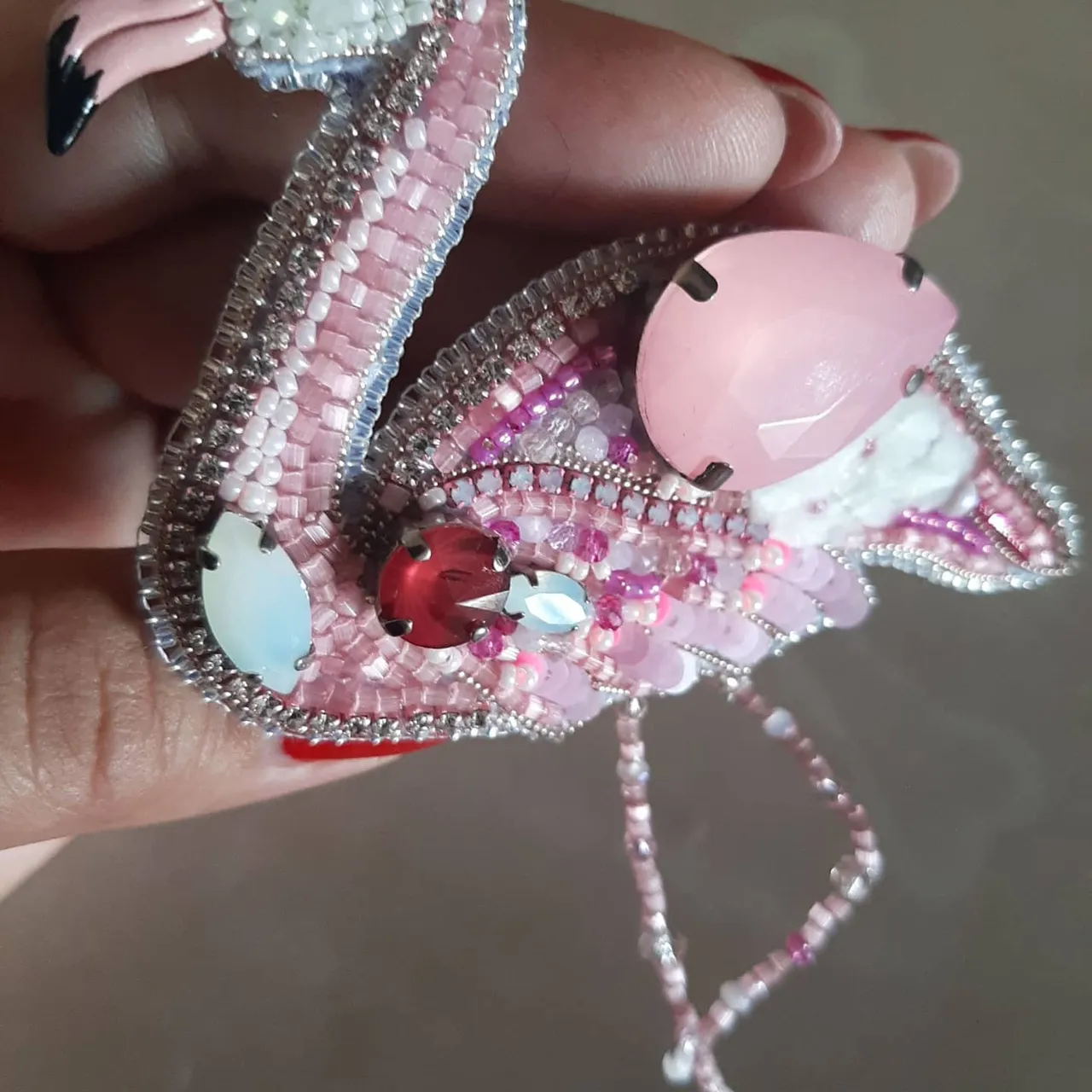 Вот и готов розовый фламинго.
Хорошо смотрится на любом фоне, удобно, что на магните, поэтому подходит для летних тканей футболок, блузок и джинсовых пиджаков. Хороший подарок для родных и близких. 
Изумительная брошь в наличии. Подробнее 🔽 на сайте
Ассортимент уникальных брошей
🇺🇦🇺🇦🇺🇦Для заказа по Украине 
https://shafa.ua/member/olgashulgina20
И https://shulginaolga2.crafta.ua/
🌏🌏🌏🌎🌎🌎🌍🌍🌍🌍🌍🌍Доставка в другие страны 
https://www.etsy.com/shop/DigiUniquePrintBox?ref=seller-platform-mcnav
#брошьсбисера #брошьукраина #купитьброшь #брошьвподарок #брошьспайеток #брошьсвоимируками #вышитаяброшь #брошьхендмейд #handmadebrooch #beadedbrooch #buybrooch