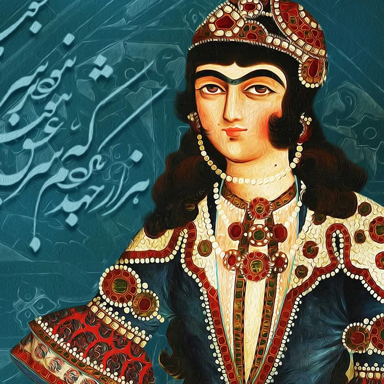 Y😍u will be sure to impress! 🔥Add a touch of style to your home with this beautiful persian canvas wall art with a Shekasteh-Nastaliq calligraphy of Saadi's poem. 💯It makes a great addition to any room.
⭐⭐⭐⭐⭐
هزار جهد بکردم که سر عشق بپوشم
نبود بر سر آتش میسرم که نجوشم
سعدی
Calligrapher: @panahi994 
#persian #persianart #persianartwork #persiancalligraphy #persiantradition