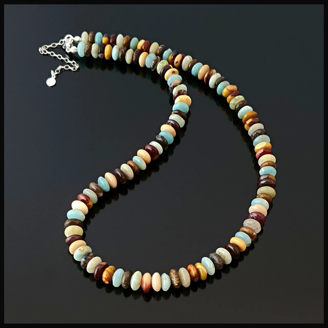 NATURAL AQUAMARINE & MONICA & JASPER & AMAZONITE SILVER NECKLACE
Handmade Natural Gemstone Jewelry

All our design prepares according to your given size with love.

Please visit our #esty shop for order;
https://www.etsy.com/shop/SevenArtJewelry

#etsy#hematitestone#handmadejewelry#sevenartjewelry#etsysuccess#etsyshop#etsymarket#uniquedesign#qualityworkmanship#qualitystone#jasper#aquamarine#amazonite#jewelry#gemstonenecklace#solidsilvernecklace#solidsilver#925sterlingsilver