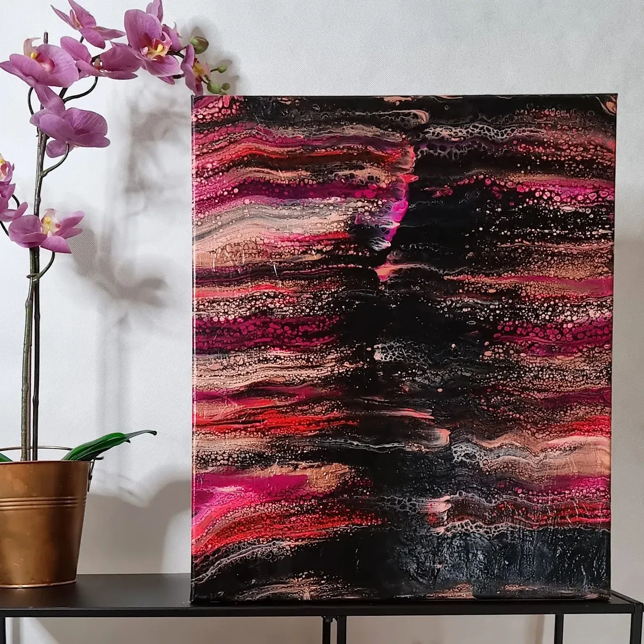 Pouring akrylowy 

#acrylicpainting #pourpainting #sweep #obrazabstrakcyjny #obraznasprzedaż #paintingforsale #obraz #sztuka #painting #art #homedecor #interiordesign #rzeszow #KhanomiArt