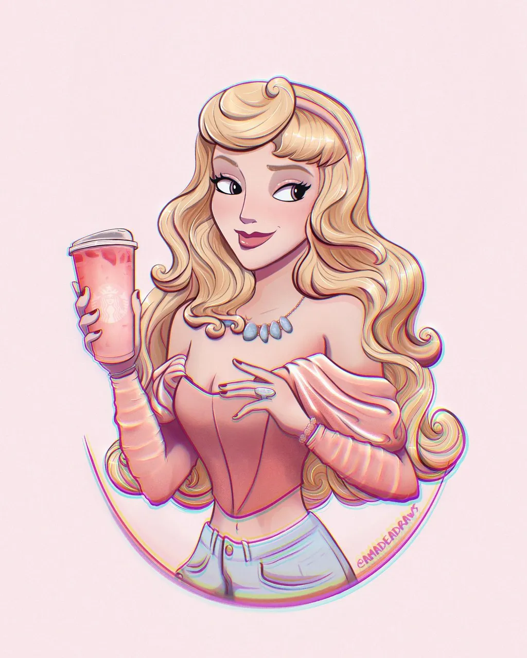 🌹It’s Aurora you guys guessed it!😍✨Comment who you think is next with the Blended Espresso Frappuccino!! ✨should Aurora be a sticker?✨
.
The next Princess is a little harder to guess but she is one of my absolute fav and I drew her before many times 🤪🙈💖That’s a big clue right there!! Also a clue in the very bottom line of the description 👏🏼
.
For this piece if you scroll you can see Aurora with an outfit that’s a blue top! 🦋That was so much fun to switch up just to see hehe - Still the pink one is my favorite how about you? 🥰
.
If you watch the timelapse you can tell I was again struggling hard to bring my idea to life. 🙈 Anatomy and face structure always gets me! But I won’t stop working on it until she looks right and I am so happy with the final results 👏🏼🤩
.
Again who do you think is next??✨
.
Happy Friday Beautiful friends!! Thank you for being here so much!🥺♥️
.
🧊🧊🧊🧊🧊🧊🧊🧊🧊🧊🧊
.
.
.
.
.
.
.
.
.
#disneyart #artistsupportingartists #minnieears #disneyprincesses #artistsupport #artistsupportingartist #digitalart #digitalartworks #loungefly #disneyworld #disneyland #artistsoninstagram #disneyfan #instaart #aurora #princessaurora #disneyaurora #sleepingbeauty #sleepingbeautycastle #disneyprincess #disneyprincesses #worldprincessweek #ultimateprincesscelebration