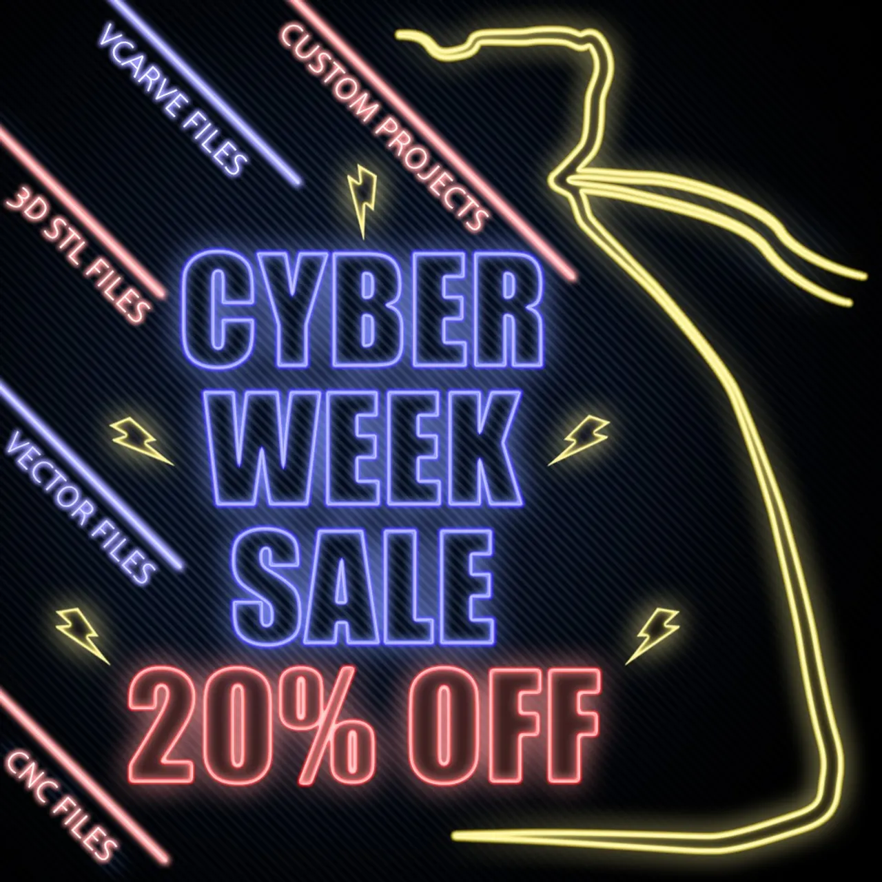#etsy started its Cyber Week Sale. There are so many great shops participating including mine! Check it out ->
https://www.etsy.com/shop/BagFullOfWonders #cyberweek2022 #blackfriday2022 #etsycyberweek #shopsmall #onlineshop #cybersale #smallbusiness #etsysales
#salepromotion #etsycybersale #etsyuk #etsyshop #etsyseller #etsyofinstagram #etsyuk #etsyusa #etsysalesevent #etsysale #basrelief #vcarve #cnc #cncprogrammer #cncproject #cnclaser #3dwallpanel #woodwallart #stlfiles #wallhanging #vectorfiles #dxffiles