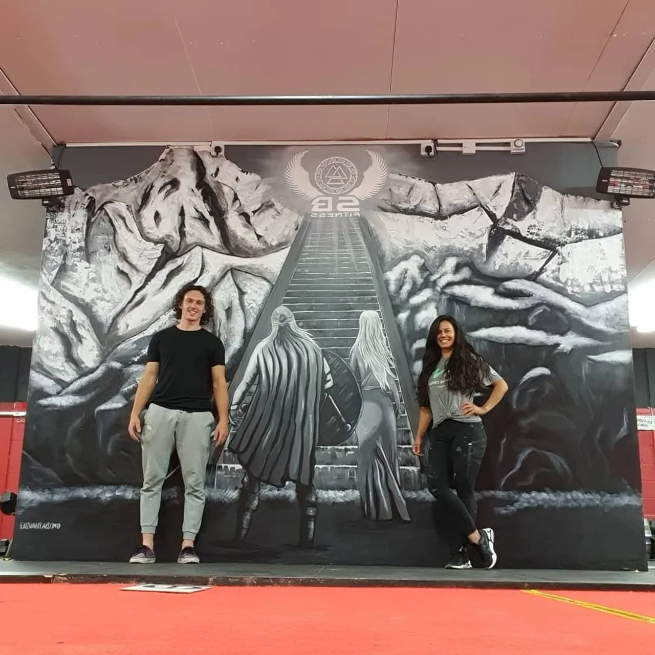 3RD ONE DOWN ☑
I want to give a big big THANK YOU to @roicegummer, @dannycoxpt, @grewal1987 and @supreme_being_fitness for allowing me work on this very fun piece at their awesome gym. Also have to thank @_coachcal
for your support and making sure everthing worked out smoothly.
.
#mural #murals #muralart #valhallamural #valhalla #art #gym #artoftheday
#livingthedream #lifeontheroad