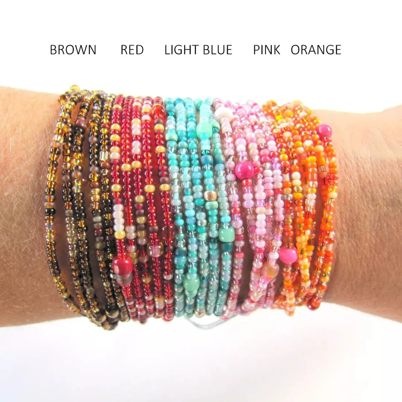 #colors #bracelets #summer #hippie #handmadejewelry #etsylove #beads