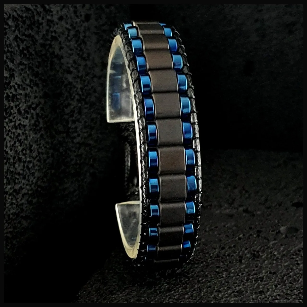 NATURAL BLUE & MATTE BLACK HEMATITE BRACELET
Handmade Natural Gemstone Jewelry

All our design prepares according to your given size with love.

Please visit our #esty shop for order;
https://www.etsy.com/shop/SevenArtJewelry

#etsy#hematitestone#handmadejewelry#sevenartjewelry#etsysuccess#etsyshop#etsymarket#uniquedesign#qualityworkmanship#qualitystone#gemstonejewelry#bluehematite#matteblack