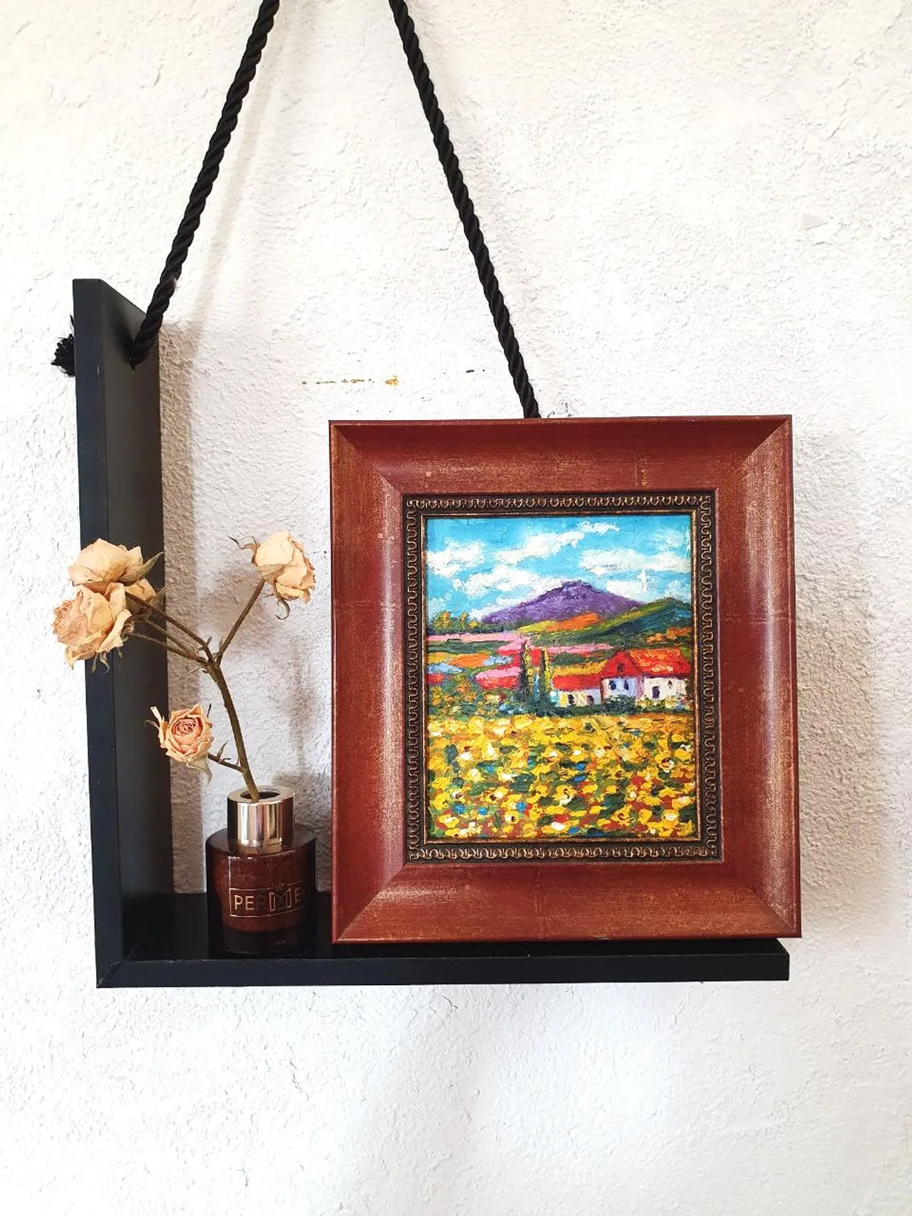 Field of sunflowers Tuscany oil painting
Original handmade oil painting
Artist: Vladislava Kovalenko
Size: 4.7x 5.5 inches
Frame size 8x 10 inches
This stunning oil painting captures the beauty and charm of Tuscany, Italy with its vibrant sunflower fields. Painted with intricate brush strokes and rich colors, this piece brings the warmth and brightness of the Tuscan sun into any space.