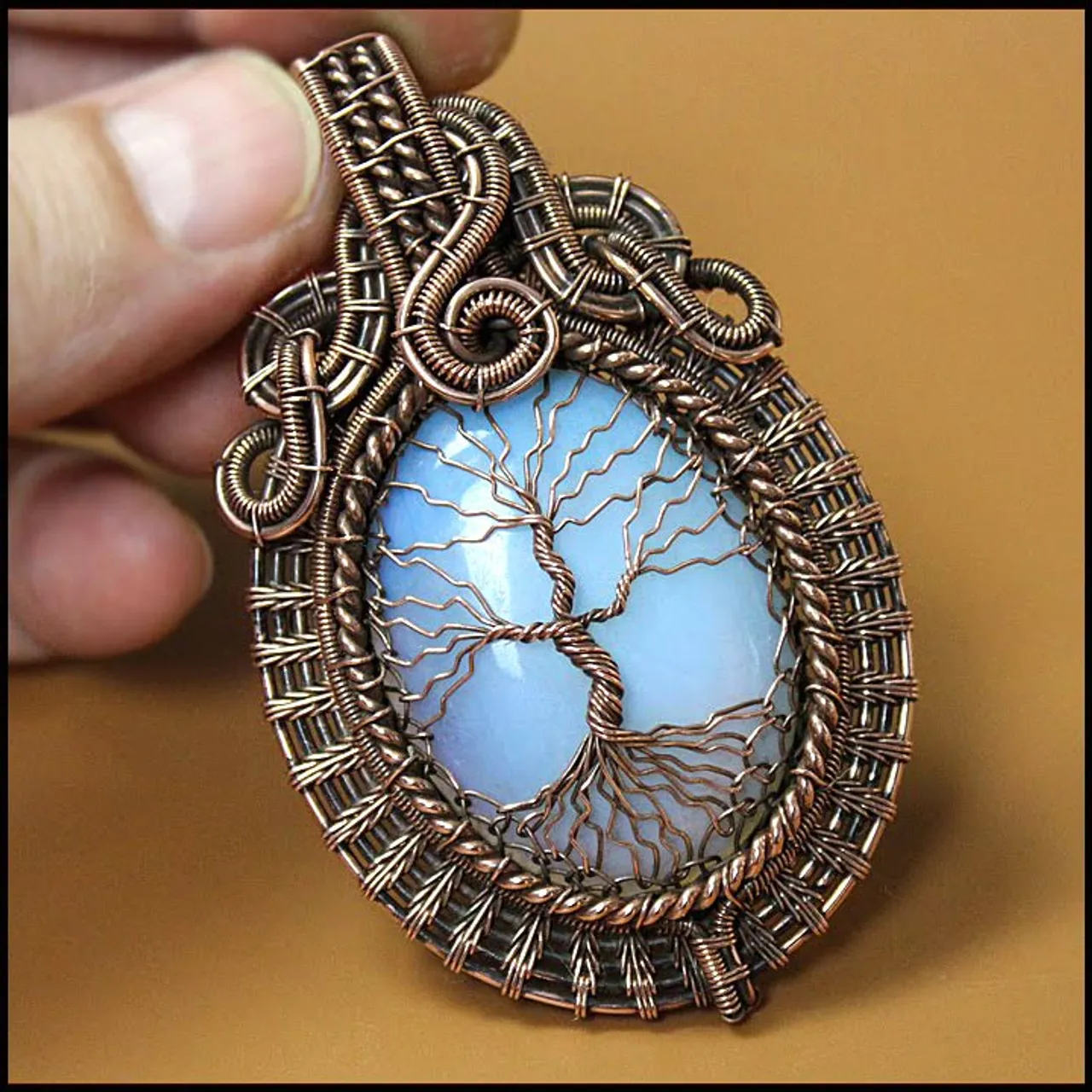 Wire wrapped tree of life pendant. Valeriy's Blog Wire wrap tutorials free - https://wire-wrap-tutorials.com/