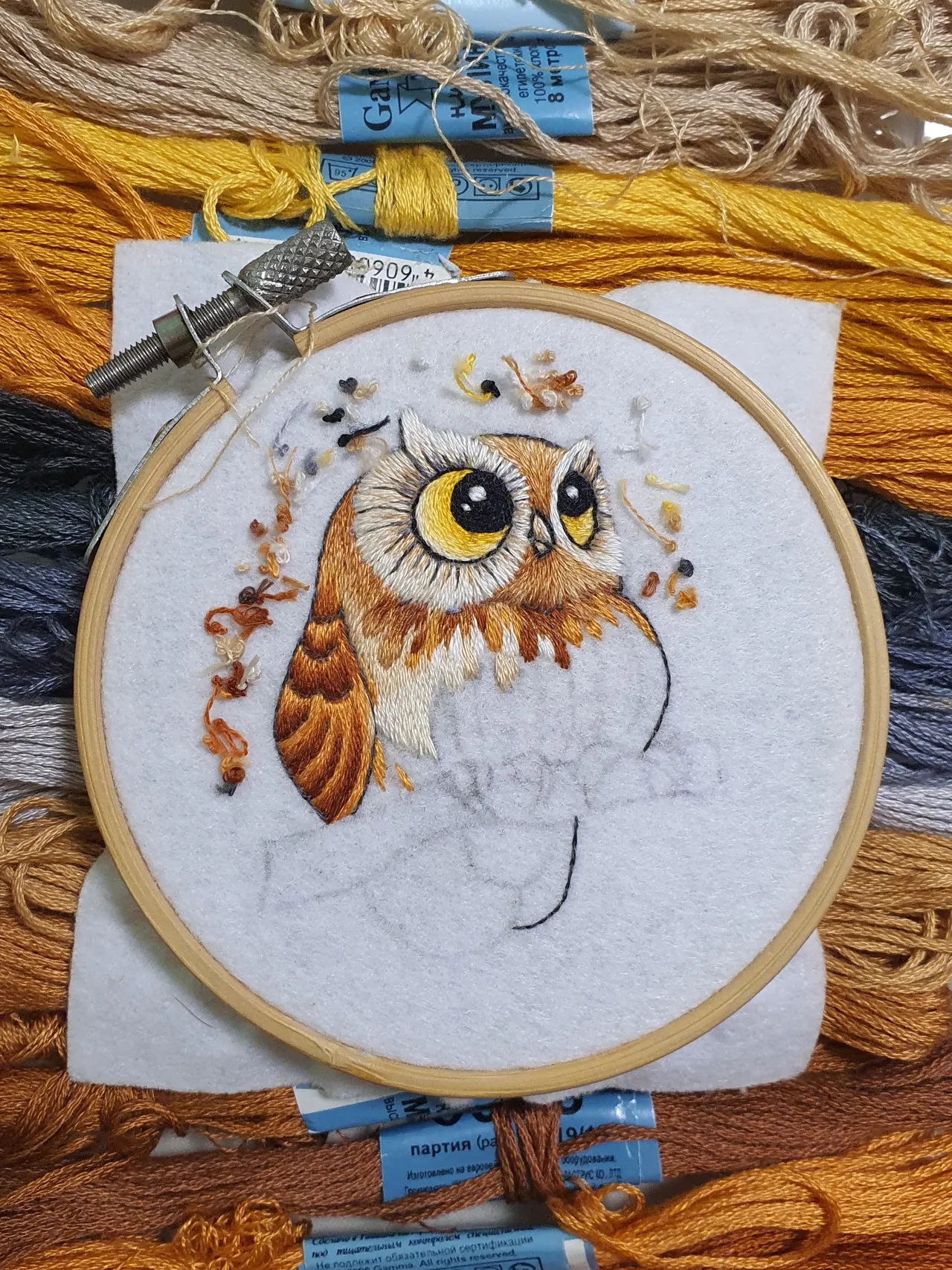 "Where is my owner?"— cries a recently fledged chick.  
I honestly reply: "There will be one!"  

In the meantime, I’m sharing with you the process of creating this cute little owl.  
Give me a like as a sign that you enjoy posts like this!