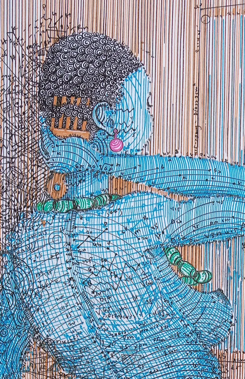 Admire #3
link- https://artofdio.com/product/admire-3-nude-girl-nude-art-nude-painting-african-art-african-painting/