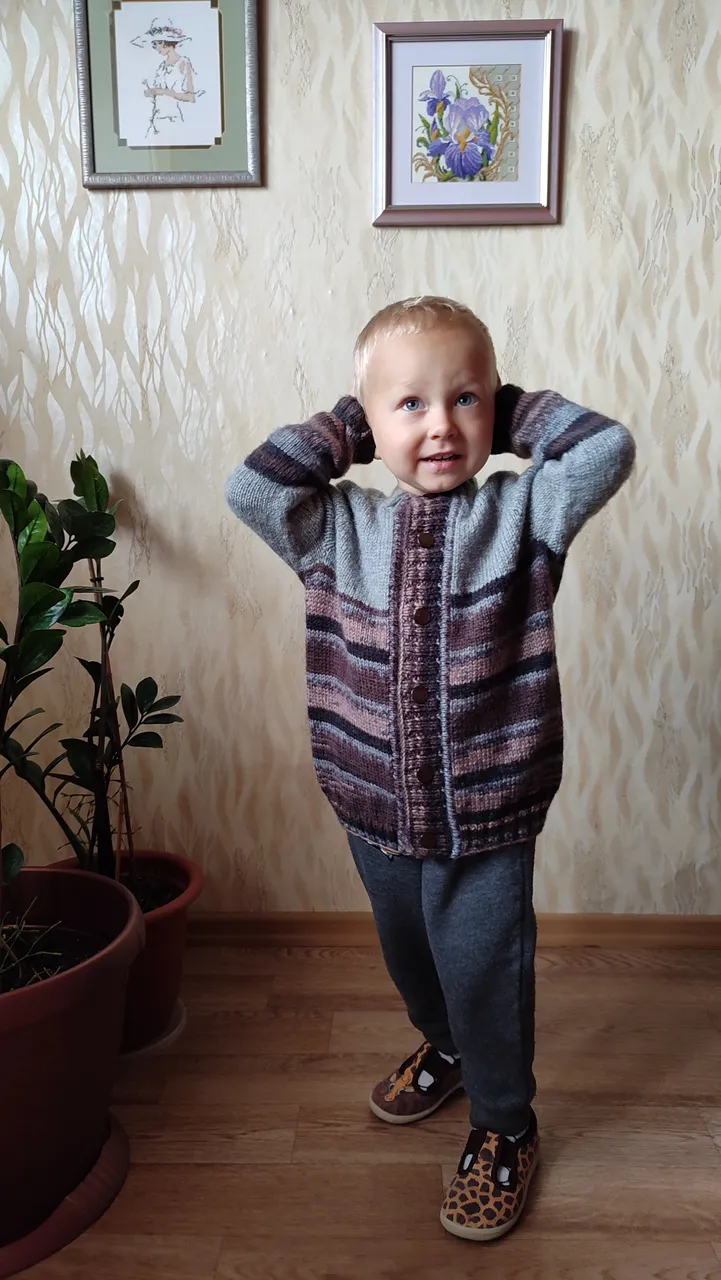 I have a jacket ready for a 3 year old boy