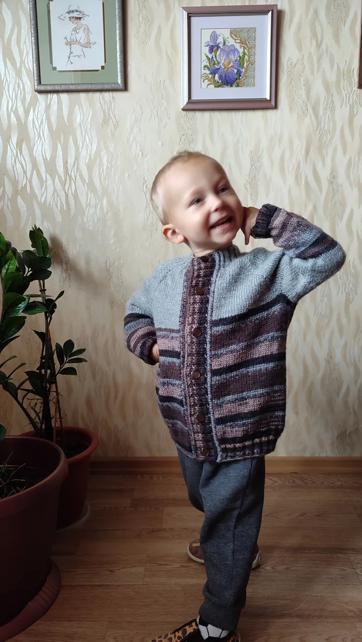 I have a jacket ready for a 3 year old boy