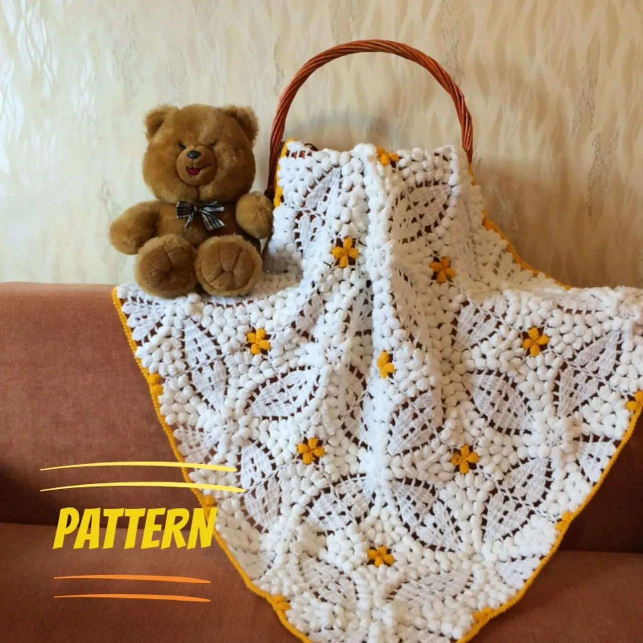 Crochet pattern baby blanket