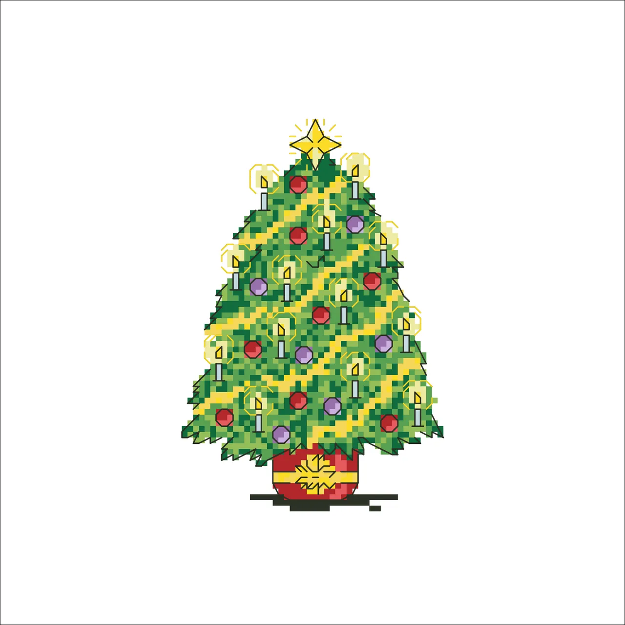 Cristmas tree pattern