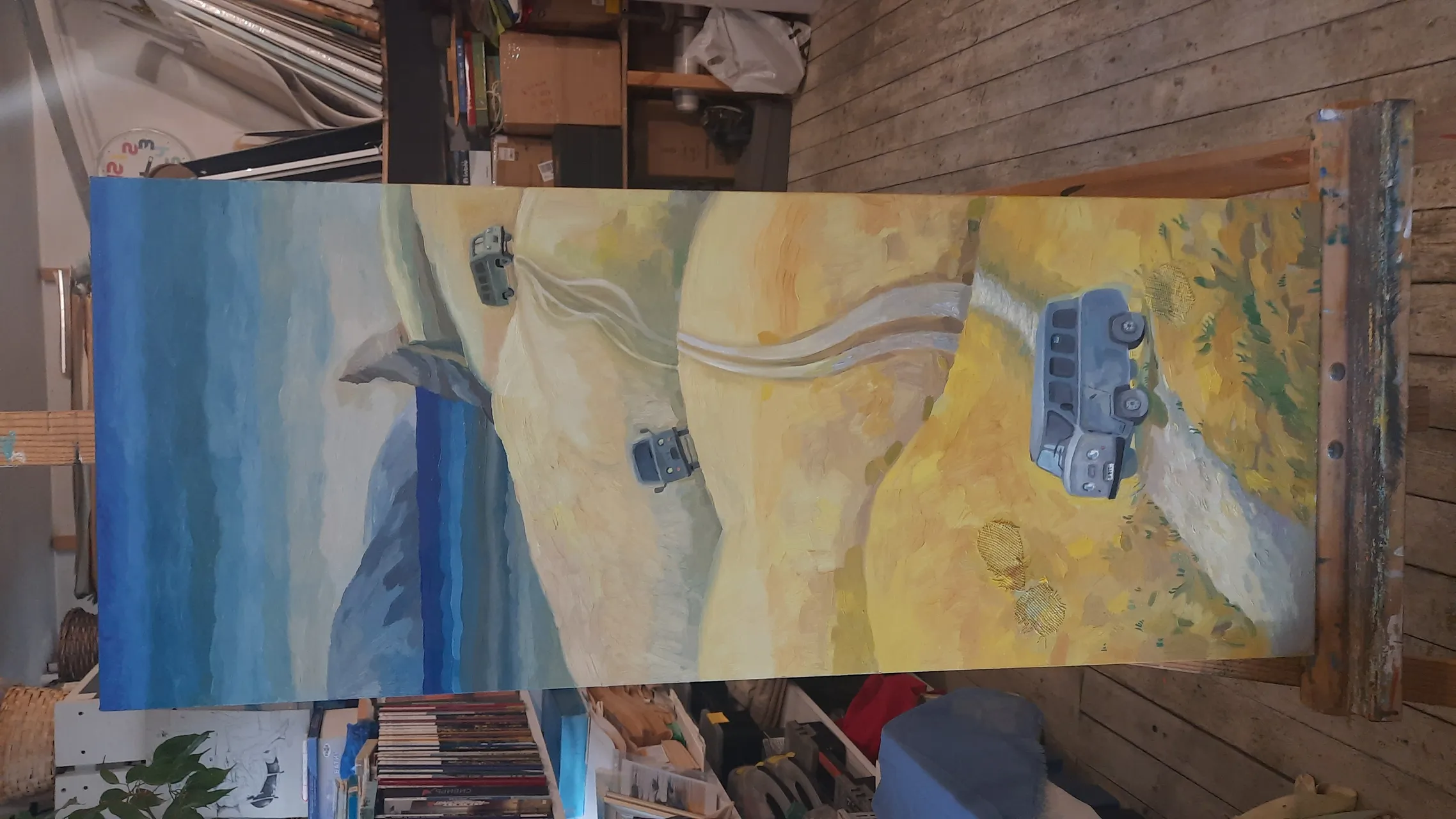 Yesterday I finished my new oil painting. This work is custom made.The painting has already been bought. This is a gift for a businessman. He worked for some time in Russia, and now he is returning to his homeland. His colleagues give him this painting as a parting gift.

#oil #painting #canvas #Russia #Baikal #Olhon #roud