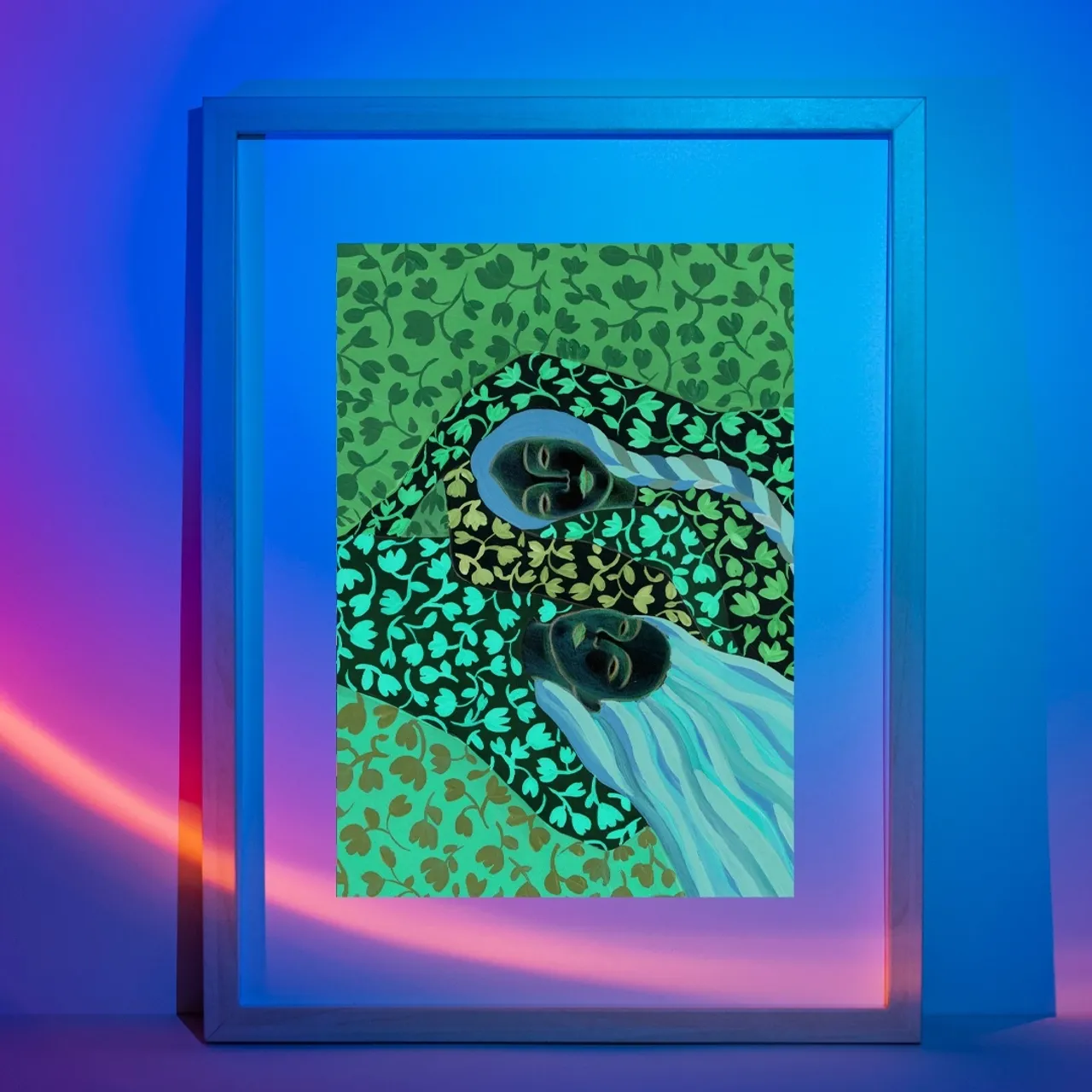 art print digital illustration 🌿💚🖌️🎨🖼️
