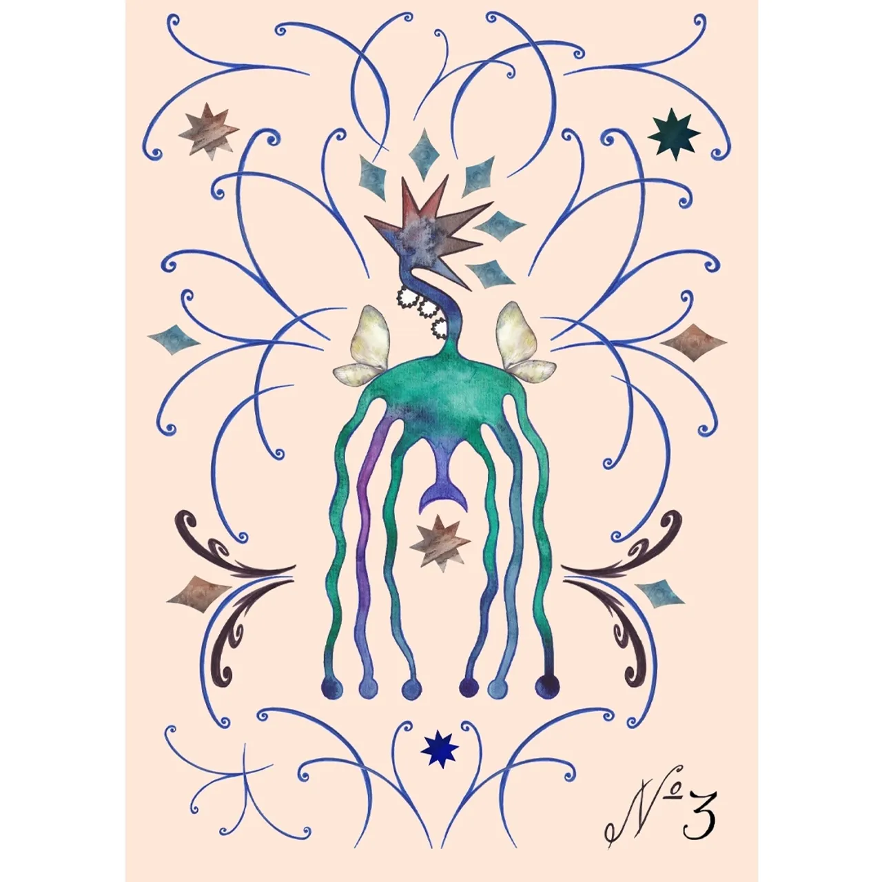 art print watercolor digital illustration
