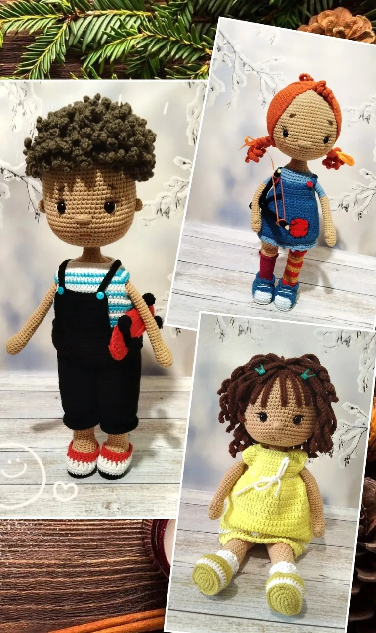 Все вяжут драконов, но только не я 😃😃😃
Свяжу ли хоть одного 😂😂😂
А эти куклы все разлетелись по своим домам 👍
✅ Заказы принимаю на февраль 2024 г