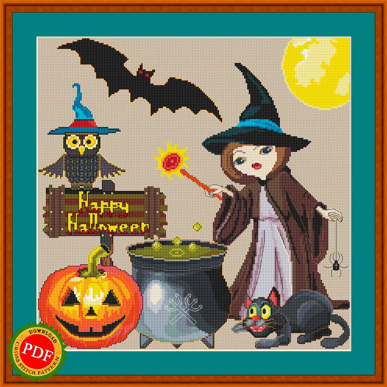 🎃 Add some spooky fun to your Halloween decor with my #HappyHalloween #CrossStitchPattern! This #pattern features a collage of classic #Halloween elements such as a bubbling cauldron, wicked witch, mysterious black cat, cheerful pumpkin, wise owl, and creepy flying bat against a full moon backdrop. So gather your supplies and get ready to create a festive and haunting piece of art with my Happy Halloween #CrossStitch Pattern.
🔎 https://ballwool.com/products/59414