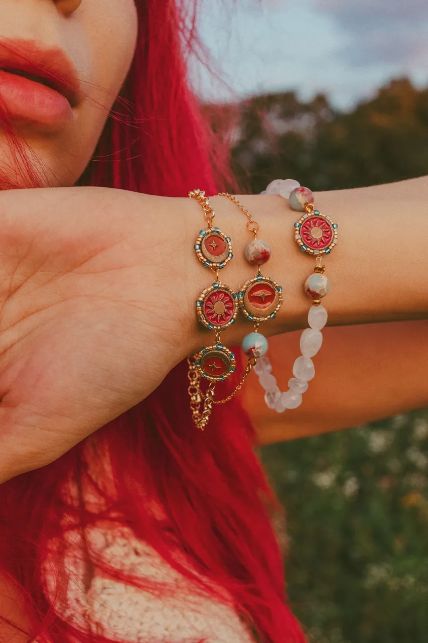 Which bracelet would you choose? When The Sun Meets The Moon jewerly line by MaylinaSoul is live now!