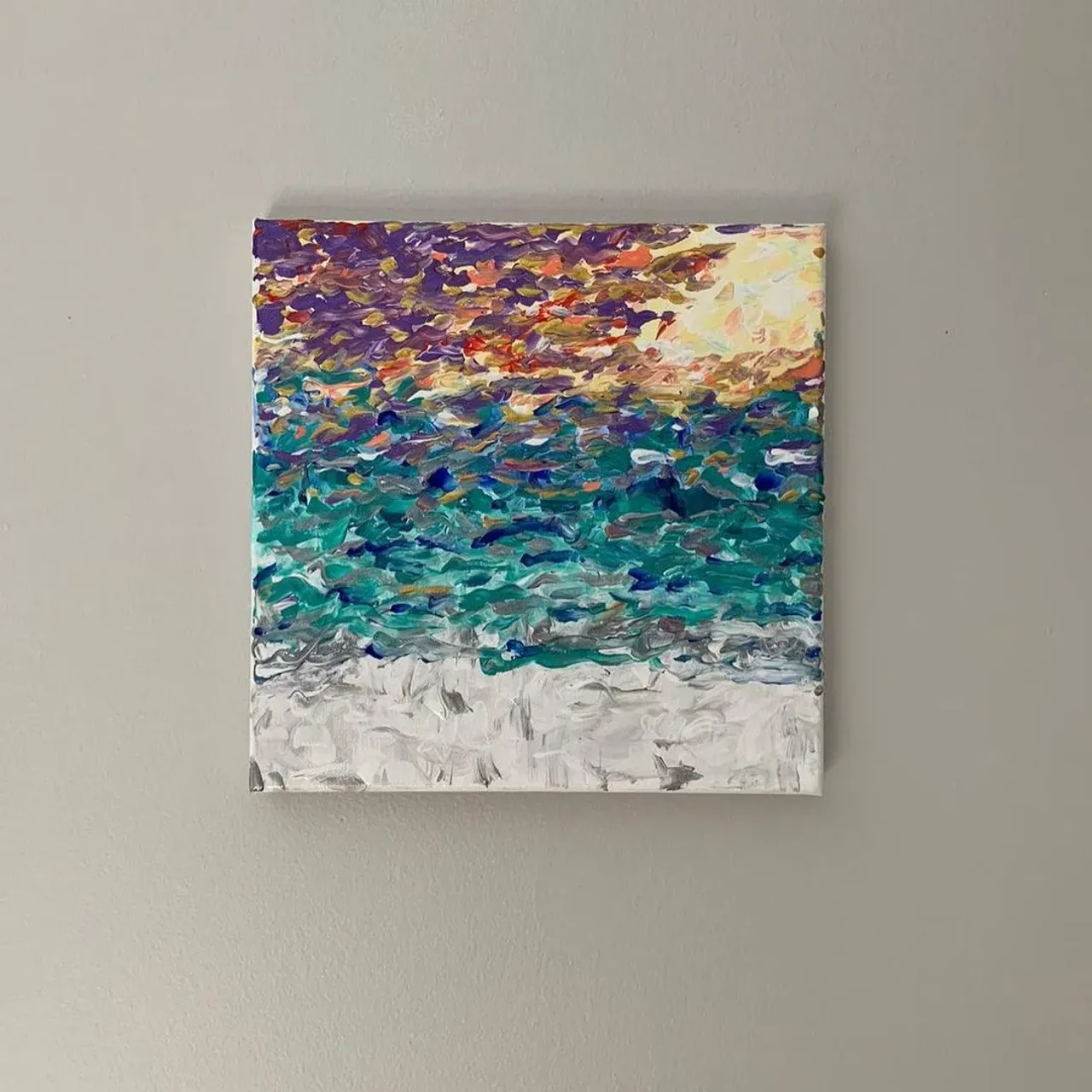 Custom painted canvas with acrylic paint .... love how it came together! @catalinalopezoleas thank you for this great opportunity! #etsy #etsyshop #canvas #custom #paint #acrylic #painting #decor #accessory