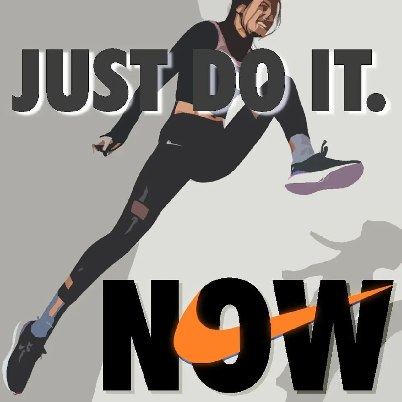 Need help designing a logo or even a poster? You name it! Message me for any requests. Inspired by Nike for my graphic design class - I had a blast! #nike #graphics #graphicdesign #logo #poster #banner #justdoit #inspo #motivation #inspirational #fitness #workout #exercise #justdoitnow
