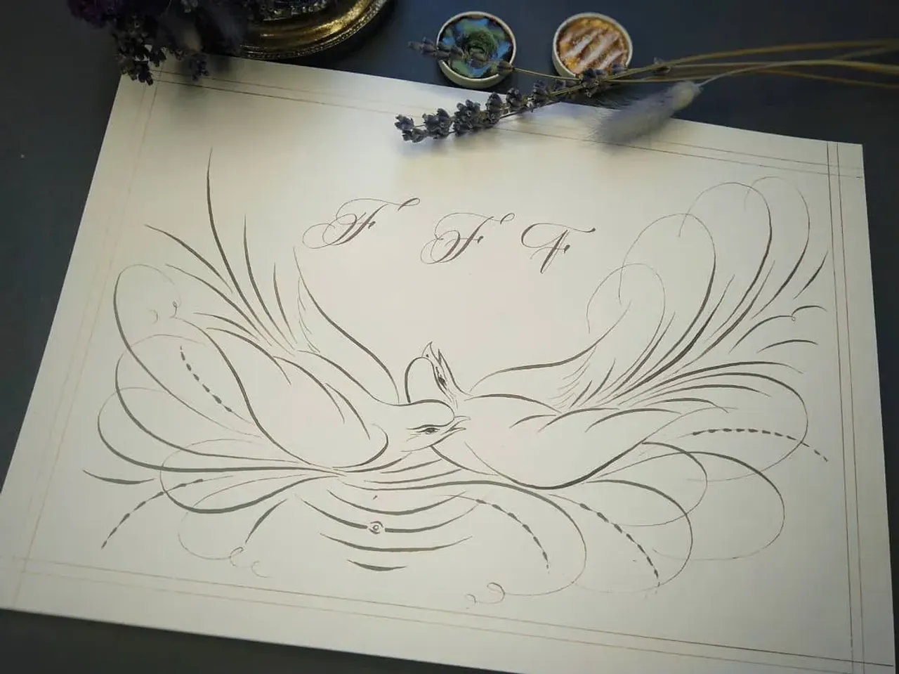 Очень мне полюбились птицы на курсе у  Кати @kashabanova. Мне кажется я чувствую их свободу, их полет...
⠀
Ну и моя буква "F" готова.

#каллиграфия #каллиграф #росчеркитонкимпером #каллиграфияпером #каллиграфическаяживопись #каллиграфиятонкимпером #росчерки #calygraphyart #calygraph  #calygraphy #calligraphy_art #calligrapher #flourish