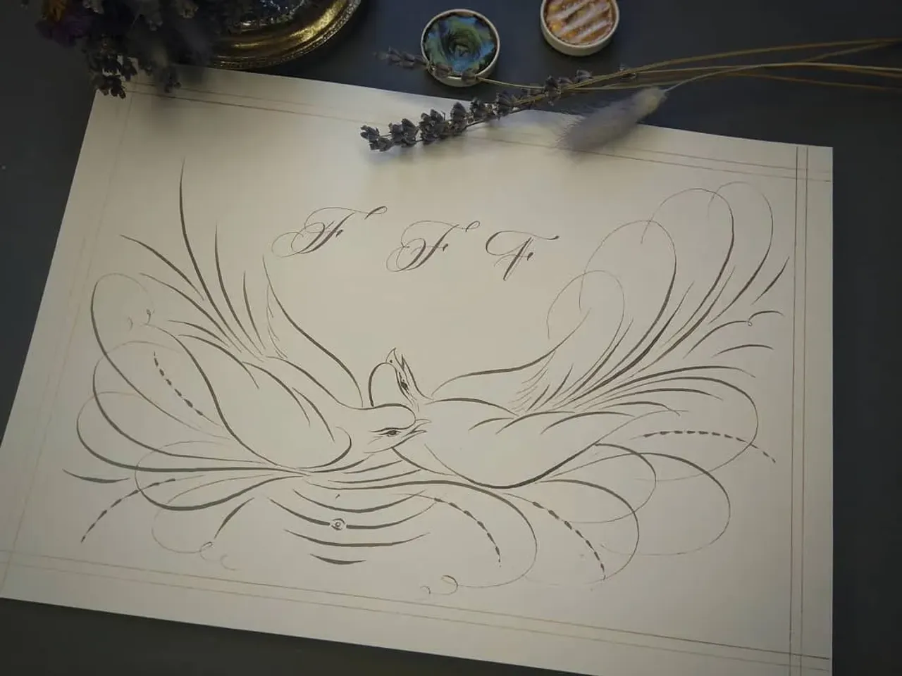 Очень мне полюбились птицы на курсе у  Кати @kashabanova. Мне кажется я чувствую их свободу, их полет...
⠀
Ну и моя буква "F" готова.

#каллиграфия #каллиграф #росчеркитонкимпером #каллиграфияпером #каллиграфическаяживопись #каллиграфиятонкимпером #росчерки #calygraphyart #calygraph  #calygraphy #calligraphy_art #calligrapher #flourish