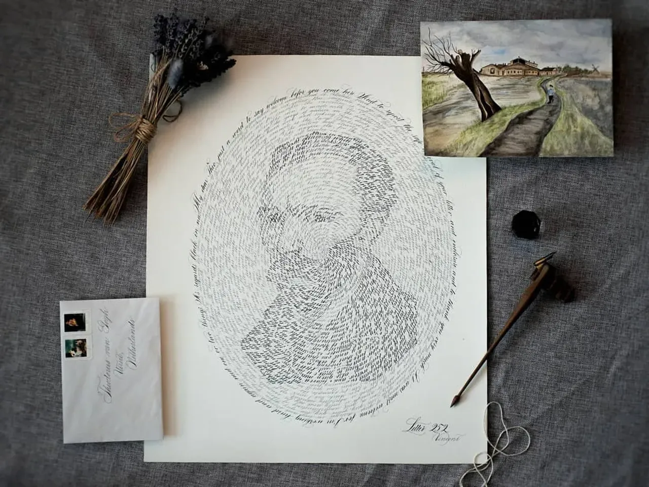 5 фактов о письмах Ван Гога:
⠀
1. Ван Гог написал более 2000 писем. Винсент часто переписывался со своими братьями и сестрами.
⠀
2. Ван Гог написал много писем на Французском. Он был Датский художник, но французский язык в то время был важным международным языком.
⠀
3. Ван Гог добавлял скетчи в свои письма. Таким образом он показывал Тео и другим художникам над чем он сейчас работает. Он всегда подписывал цвета на чёрно-белых рисунках, чтобы собеседник мог представить картину в красках.
⠀
4. Вместе с письмами Винсент часто отправлял свои картины по почте.
⠀
5. Ван Гог иногда рассказывал секреты. Винсент с братом очень доверяли друг другу и часто делились секретами.

Моя выпускная работа на курсе Спенсериан в @nikolietta_school 

Я написала отрывок из письма 252 Винсента к брату Тео. И добавила небольшой скетч акварелью, который был приложен к этому письму.

#spencerianstudy #spencerianlettering #spencerianpractice #spencerianscript #spencerian #vangogh #vangoghletters #calligraphy_art #calligraphylove  #calligraphymasters #penmanship #copperplatecalligraphy #каллиграф #каллиграфическиекартины #каллиграфиятонкимпером #calligraphybasics