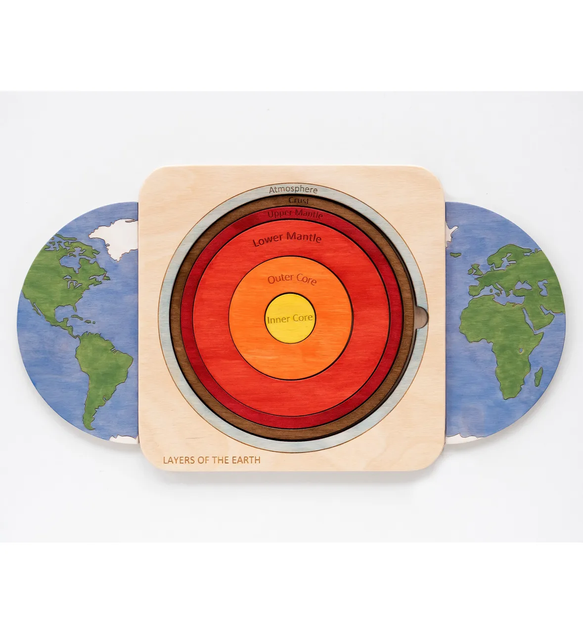 Let's take care of our planet together and teach our children this!
 .
 .
 #littlewoodenworld #puzzle_building of the earth #earth day