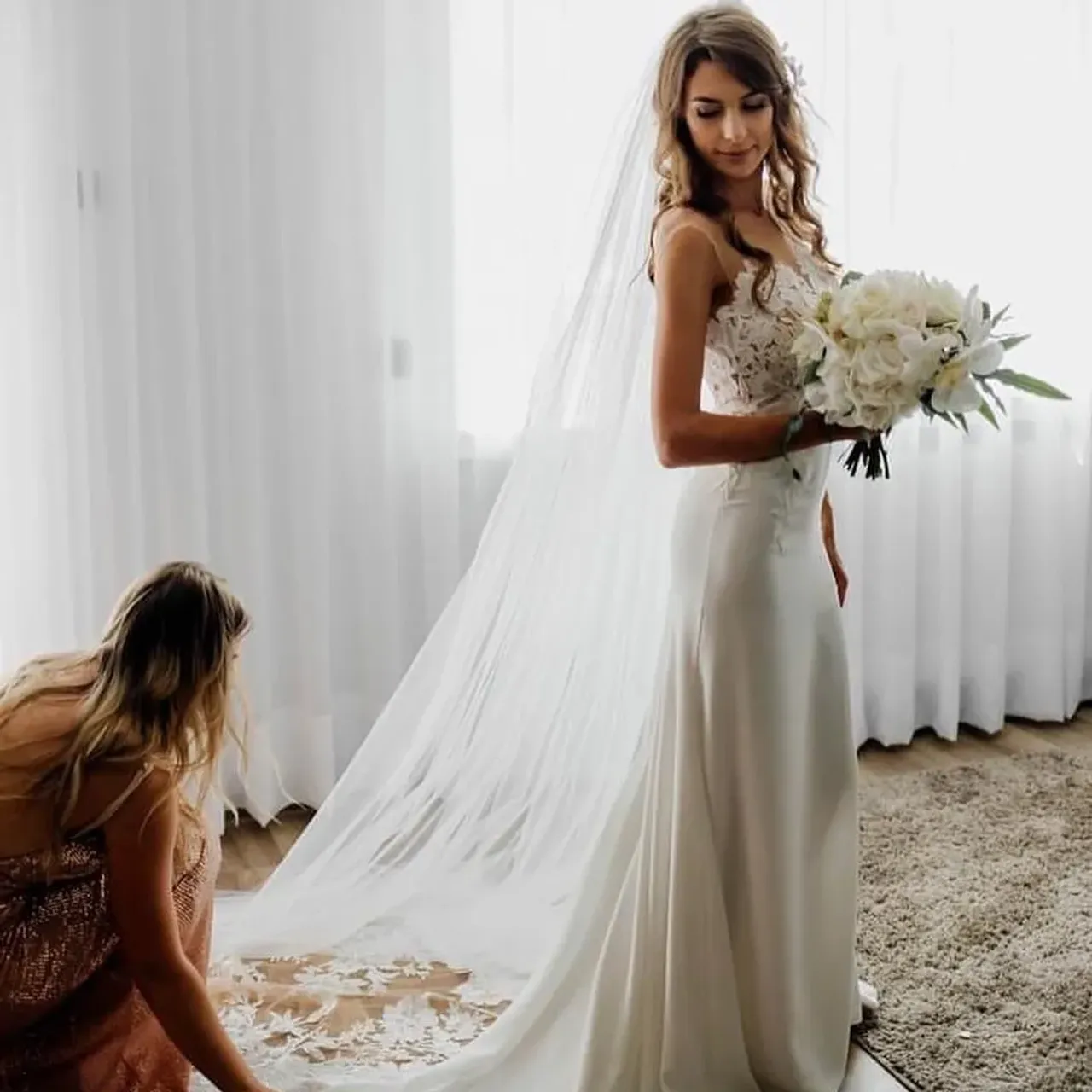 A mermaid wedding dress is also called a fish. All because of the characteristic cut which is associated with the tail of a beautiful sea creature. Such a construction of the creation makes it perfectly emphasize the figure and all the bride's assets. Additionally, it is associated with luxurious banquets. Celebrities love this cut, so why don't you? As you already know, our Melisandre item was chosen by our bride Angelika ๐
---
We sew wedding dresses from scratch! Choose a ready-made wedding dress design, make changes or create your own unique wedding dress. We also process online orders!
---
#bridals #bridalwear #bridaldress #bridalstyle #bridalinspiration #bridalgown #bride2be #brideinspo #bridetobe2021 #wedding2021 #dressmaker #bohodressstudio #rusticdress #rusticdresser #rusticweddingideas #rusticweddingdress #rusticweddingstyle#rusticweddinginspiration #rusticweddingstyling #rusticweddinginspo #bridaloutfit