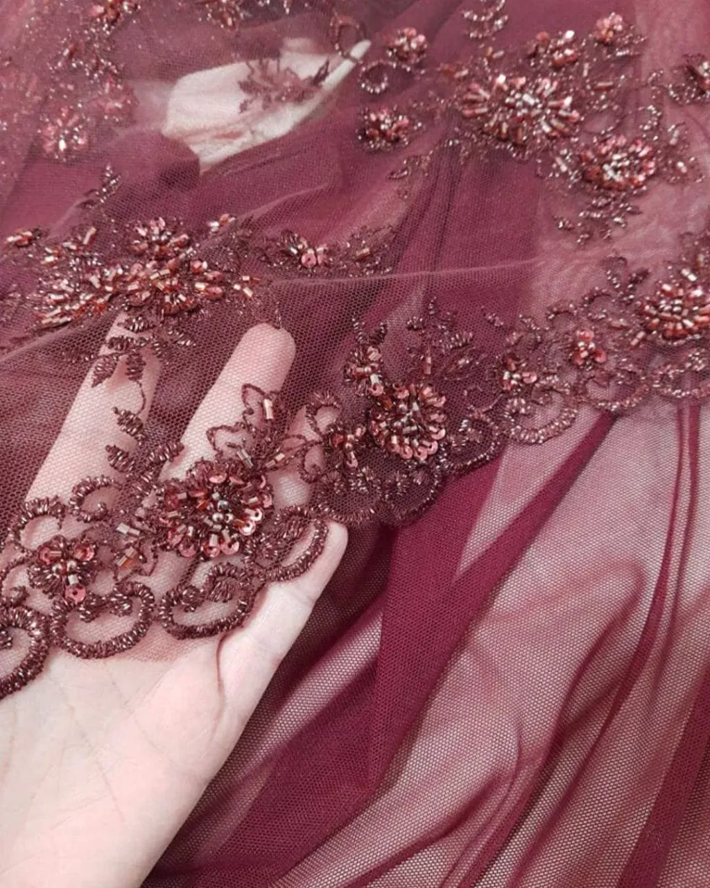 In our Wedding Atelier, not only wedding dresses are made. Here, the sister of the Bride @braniaania also decided to design and sew a dress for wedding together with us.😍 It will be an evening creation in the color of red wine (unfortunately the pictures do not reflect the actual color). The bottom will consist of soft tulle and bright silk lining, we will use this richly decorated Italian lace to make the top. We can't wait for the end result!🥰🥰🥰 Do you want to design with us your evening dress? Please, make custom order on our Etsy shop 👉 Link on bio
---
Handmade wedding dresses and evening dresses. Buy dress or make custom order on our Etsy shop - AtelierLuckyDress.
#weddingdress #dressforwedding #bridesmaiddress #eveningdress #maxidress #customdress #tailoreddress #vinedress #redvinedress #lacedress #tulledress #engagementdress #engagementday #bridesmorning #glamourdress #designdress #fashiondesigner