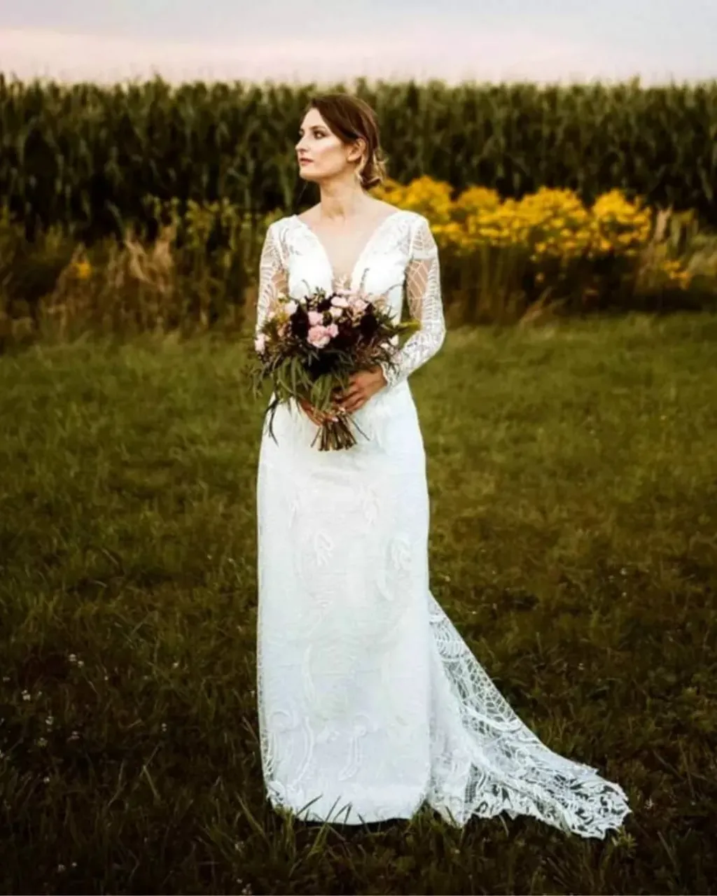 Do you remember the wedding dress made of lace with a spider web? 🥰 Recently, we had the opportunity to sew this wedding dress again, this time for the Bride from Montreal (Kanda).😘 This time the dress was personalized at the request of the Bride, and so instead of the usual neckline we made a high neck collar and we opened the back.

👉 Which version do you like more? 🤔
---
We sew handmade wedding dresses from scratch! Choose a ready-made wedding dress design, make changes or create your own unique wedding dress. We make on-line orders!
---
#spiderweb #spiderweblace #spiderwebweddingdress #alternativeweddingdress #alternativebridalgown #halloween #halloweenweddingdress #halloweenbridalgown #halloweenbride #halloweenwedding #highneckweddingdress #highneckbridalgown #backlessweddingdress #backlessbridalgown #bridestyle #bridelook #weddingtime #bridalfashion #wedding #bride2be #brideinspo #bridetobe2020 #wedding2020 #dressmaker