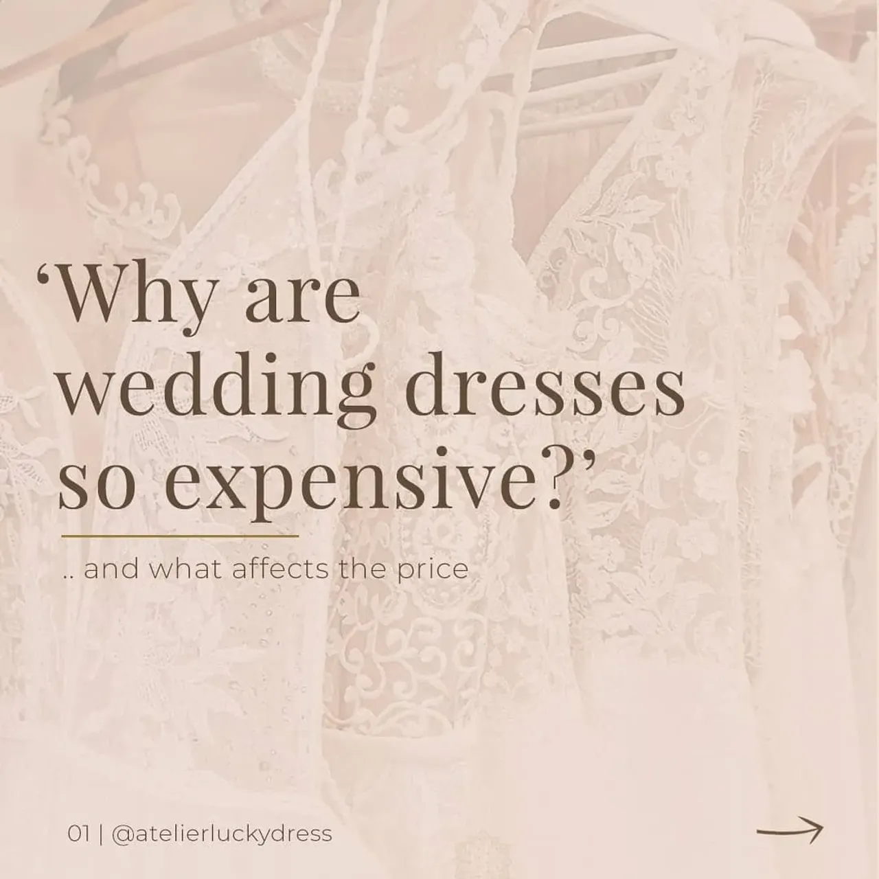 Hey, brides-to-be! 👰💘

Today we have prepared a very important post for you, hope it will be helpful for you! 🧡🧡💜

⭐Did you know about all the things that affect the price of a wedding dress?  Or maybe would you add something to this list? ⭐

#luckyday #luckybrides #sonomaweddingplanner #braut2020 #loveisnotcancelled #bride2021 #lifesentence #engagementseason #bride2022  #sacramentoweddingplanner #weareengaged #californiaweddingplanner #weddinggownshopping #mstomrs #brideandbride #weddinggownforsale #howtoplanawedding #weddingvendors #dresshunting #customwedding #gowndesigner #customweddingdress #