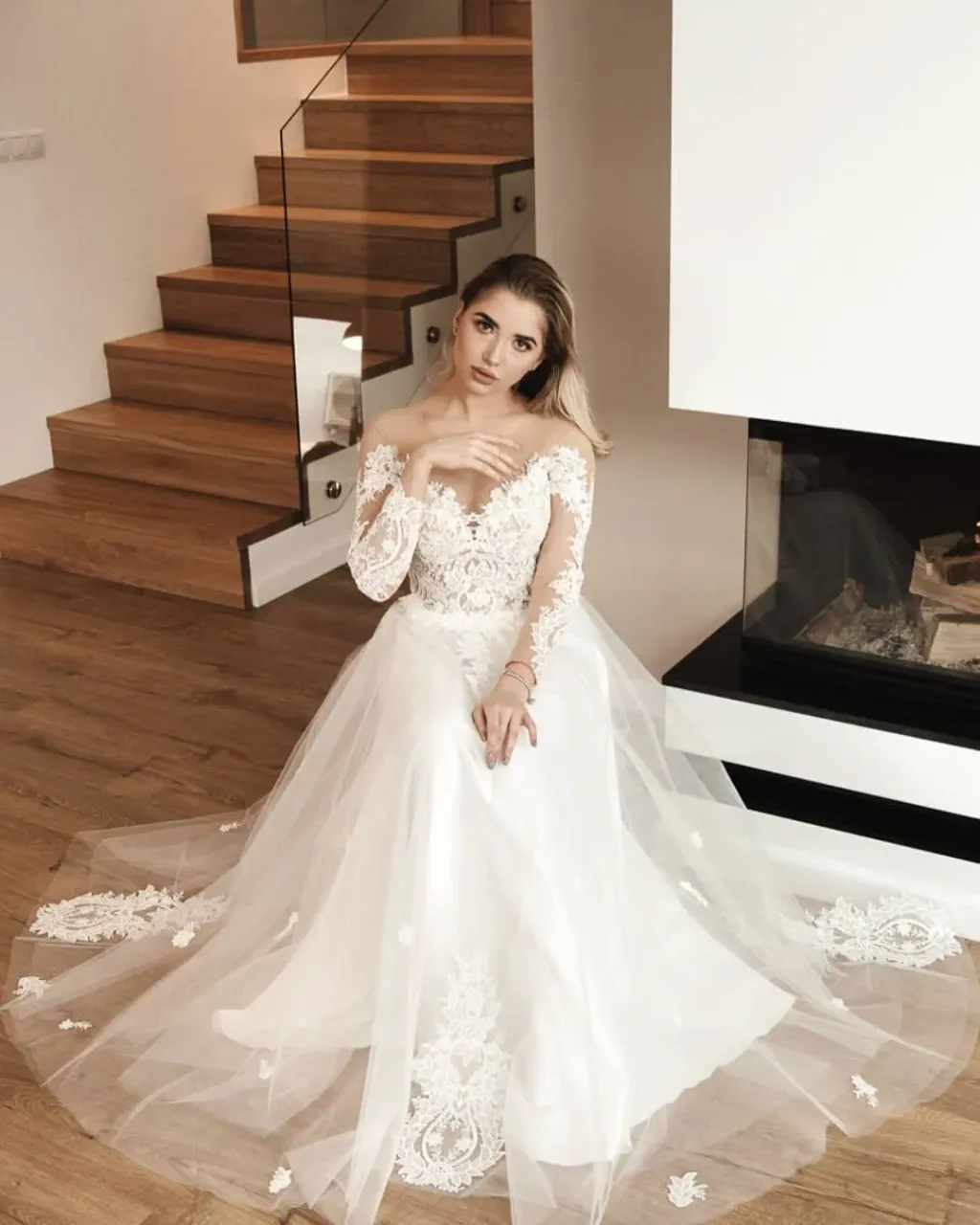 Are you dreaming of a wedding in winter scenery? 🌨️❄️ Then the Daria wedding dress with long sleeves and a tattoo effect will be perfect!🥰

---
Handmade wedding and evening dresses. Buy ready dress or make online custom order in our Etsy shop.

👉 Order here: https://www.etsy.com/listing/775358768/
---
#winterweddingdress #winterwedding #winterbridalgown #winterbride #weddingdress #bridalgown #longsleevesweddingdress #longsleevesbridalgown #tattoowedding #tattooweddingdress #laceweddingdress #tulleweddingdress #lacebridalgown #tullebridalgown #bride #brides #bridestory #bridetobe #bridedress #bridaltrends #bridalgowns #bridalstylist #weddingtimes #bridestyles #bridestyleloves #bridalfashionstylist #bridalfashiondesigner #bridalfashiontrends #bridetobe2021 #bridetobe2022 
---
Model: Daria Moger
Photos: Ninel Zakaryan