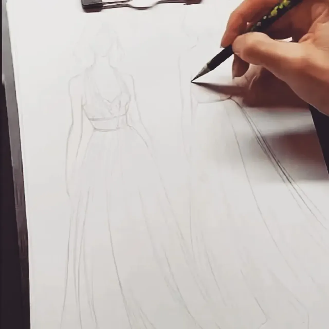 This is the magic of 💥 every project comes out of the pencil of our talented fashion designer 🌸. We can make your secret idea into paper ❤️

—

We sew wedding dresses from scratch! Choose a ready-made wedding dress design, make changes or create your own unique wedding dress. We also carry out orders online!

 ---
#bridals #bridalwear #bridaldress #bridalstyle #bridalinspiration #bridalgown #bride2be #brideinspo #bridetobe2021 #wedding2021 #dressmaker #bohodressstudio #rusticdress #rusticdresser #rusticweddingideas #rusticweddingdress #rusticweddingstyle#rusticweddinginspiration #rusticweddingstyling #rusticweddinginspo #bridaloutfit