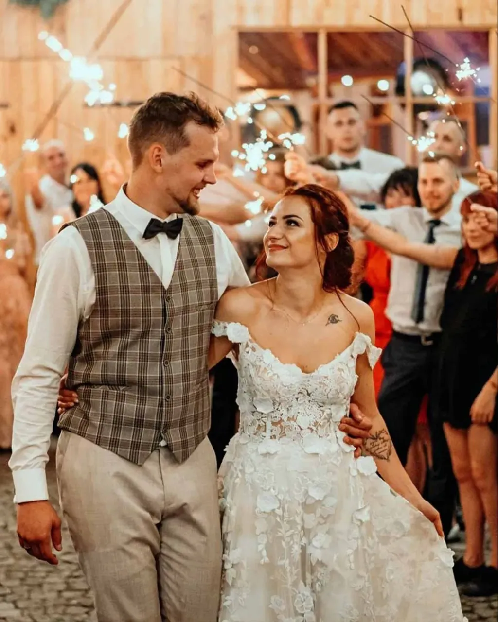 Will you be a rustic bride? 💚 

Then you'll absolutely need a wedding dress with a long train(oh wow, see photo 2 😲🥰) with 3d laces in a floral theme - as on our DAGMARA dress 🌿

Because your dress should be matched to character of whole ceremony - and if you want to 'say yes' surrounded by nature choose elements related to this, such as floral applications on the dress or a wreath on the head! 

__
We sew dresses from scratch so you can freely modify any dress which you see on our ETSY or create with us your own #luckydress 💕

#atelierluckydress #luckybrides #luckydresses #barnwedding #barnweddingavenue #barnweddingideas #rusticweddings #rusticweddingideas #rusticweddingchic #rusticbride #bohobrides #bohobridal #bohobridetobe #weddinginsp #weddingdaystory #iambride #tobebride #happygroom #groombride #texasweddings #weddinggowndesigner  #weddingdressmaker #bohemianweddingdress #custommadeweddingdress #laceweddingdress #handmadeweddingdress #coutureweddingdress